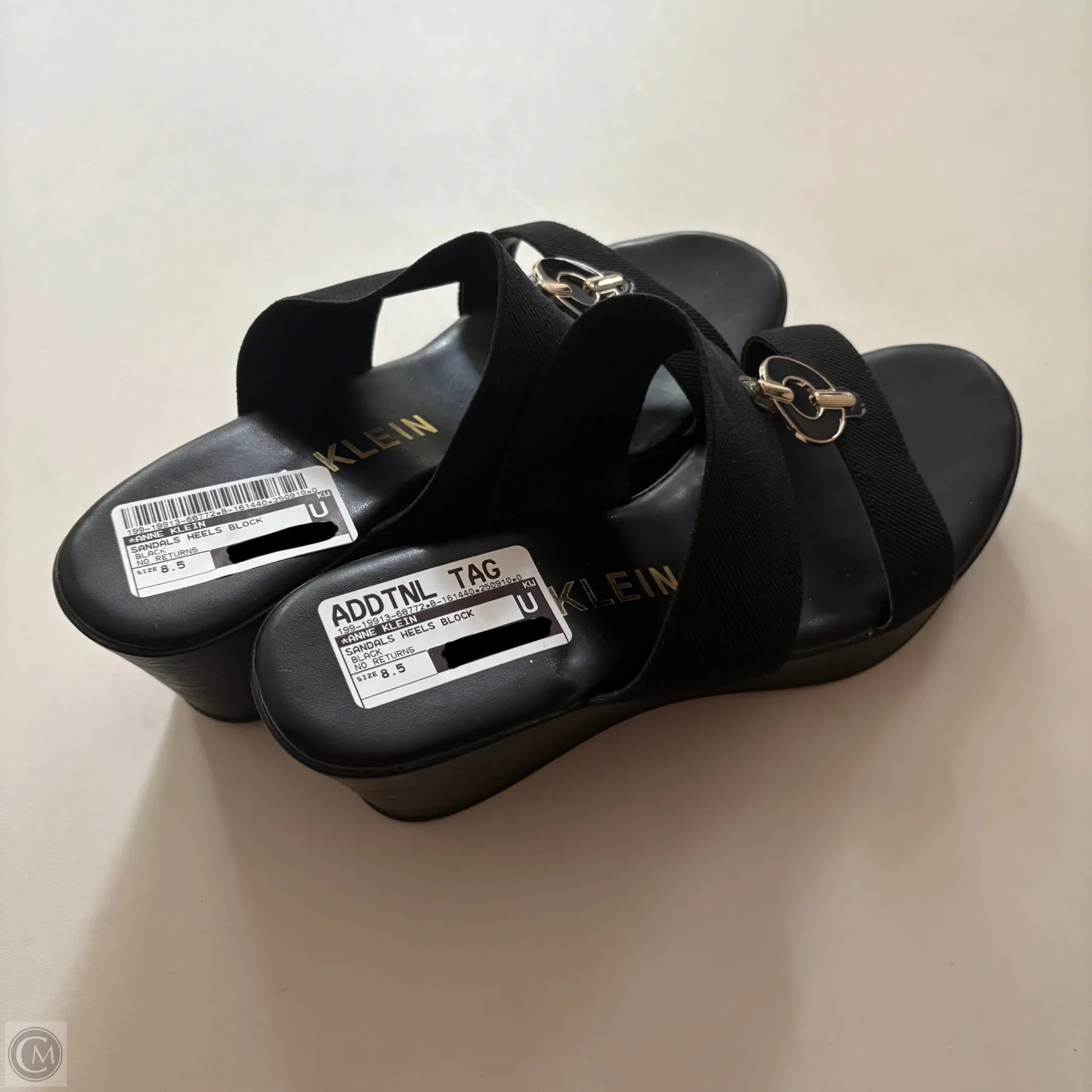 Sandals Heels Block By Anne Klein In Black, Size: 8.5 - Image 2