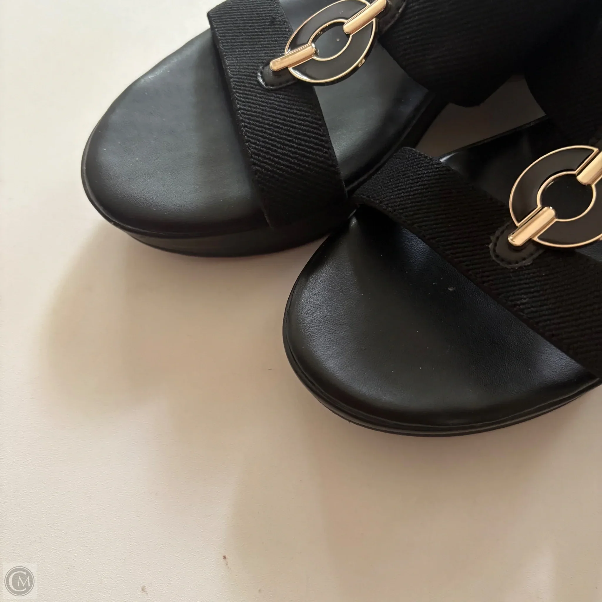 Sandals Heels Block By Anne Klein In Black, Size: 8.5 - Image 3