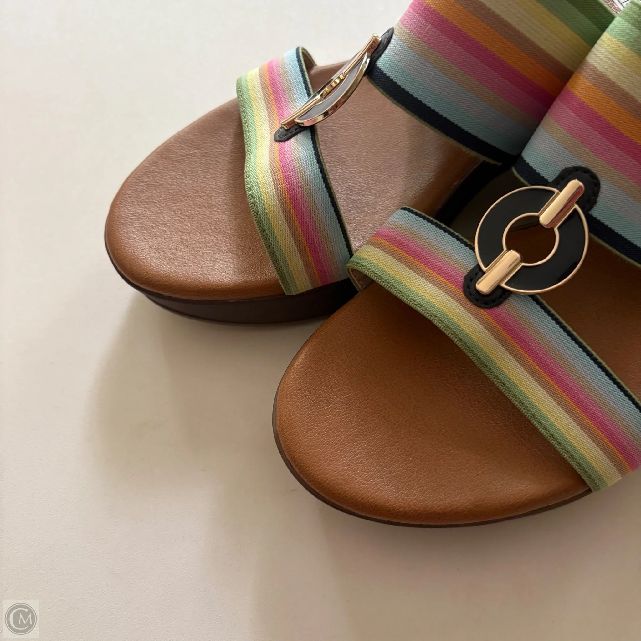Sandals Heels Block By Anne Klein In Multi-colored, Size: 8.5 - Image 3
