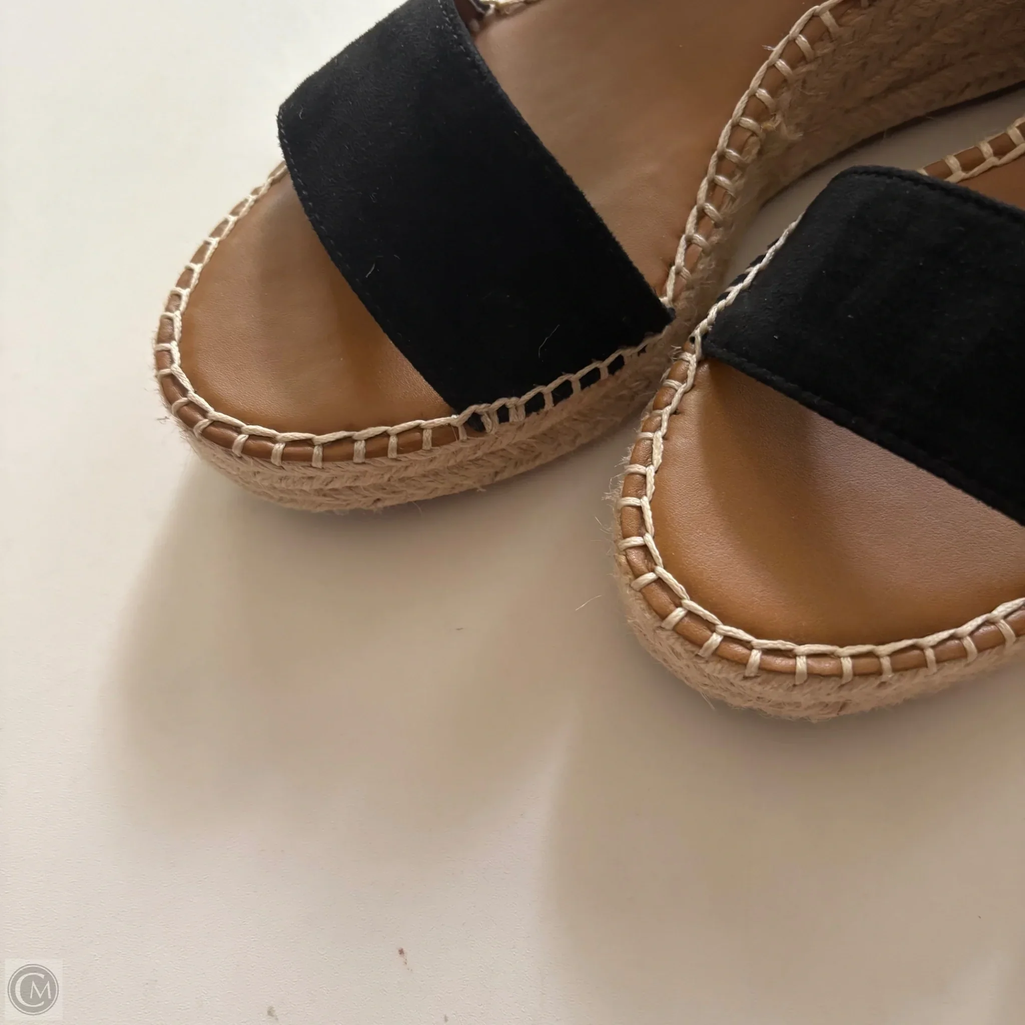 Sandals Heels Block By Franco Sarto In Black, Size: 8.5 - Image 3