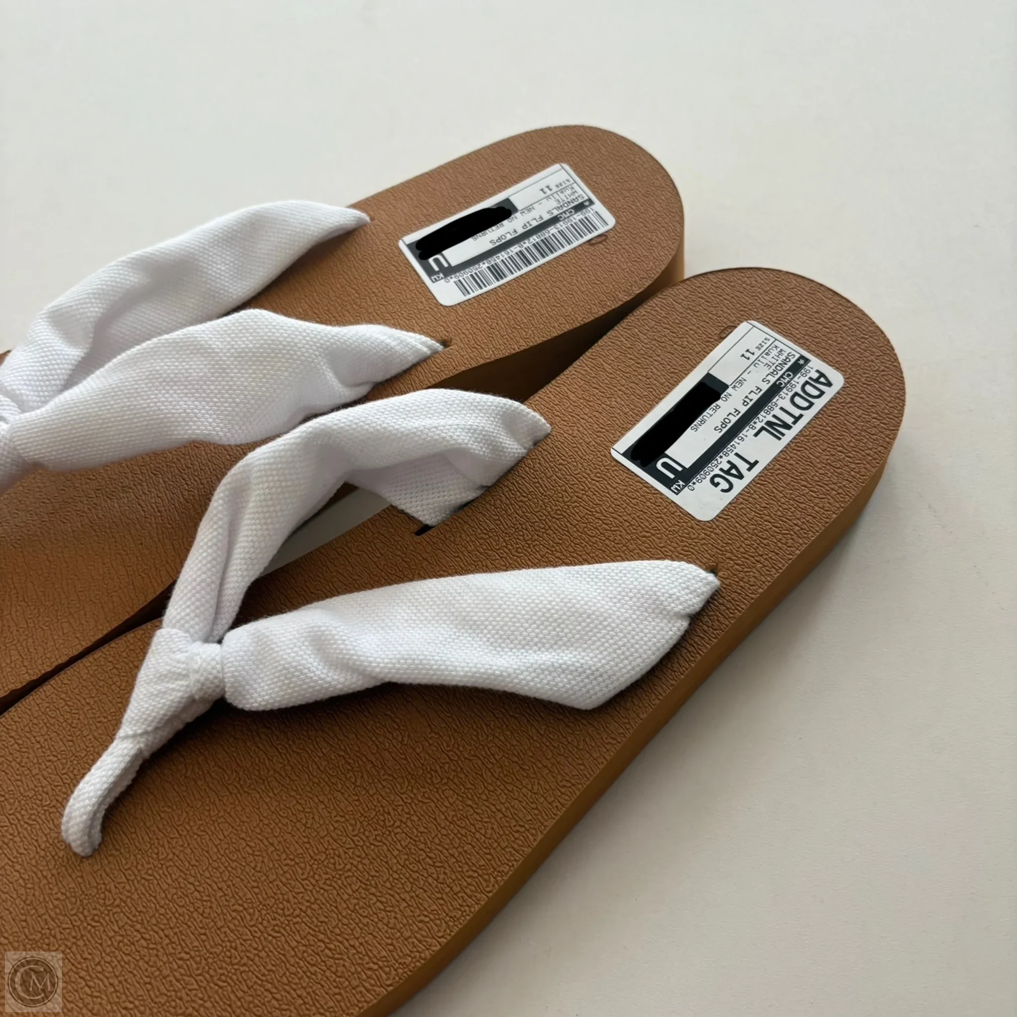 Sandals Flip Flops By Kuailu In White, Size: 11 - Image 3
