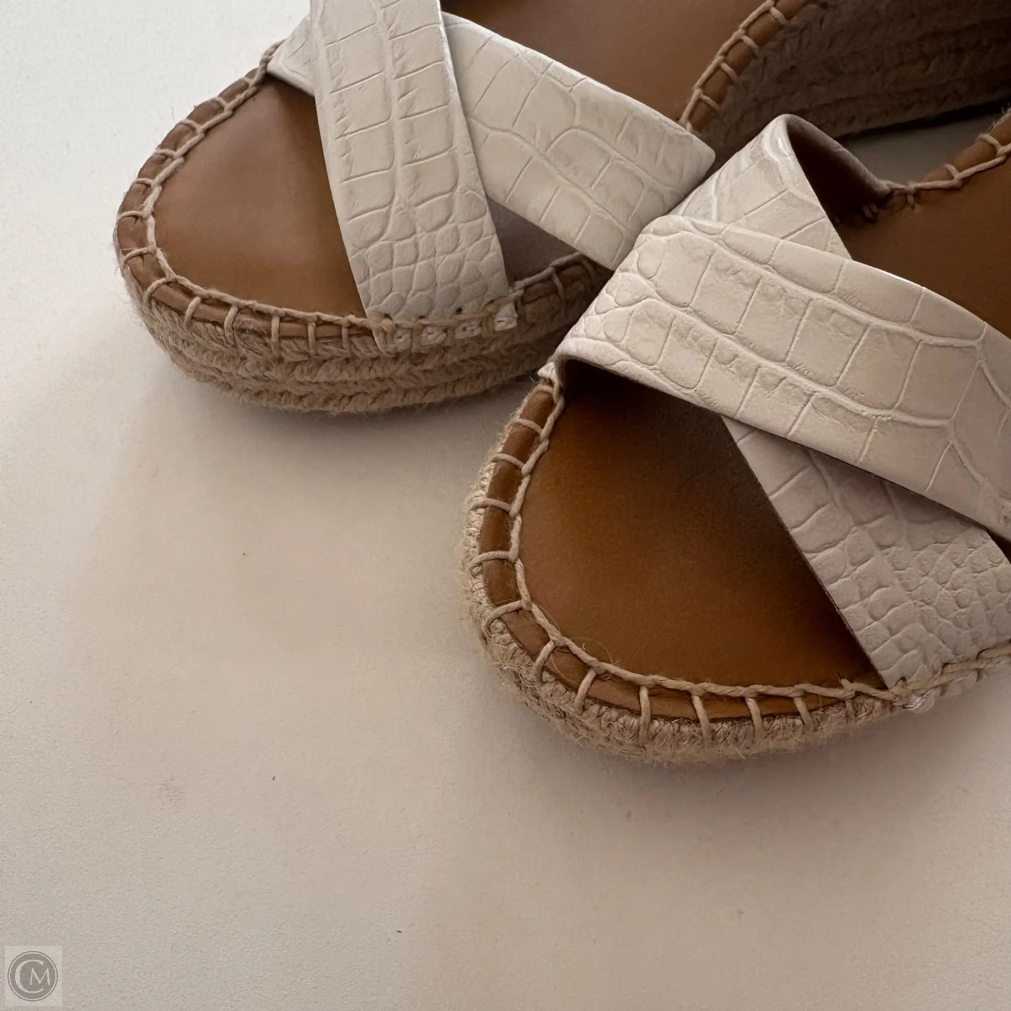 Sandals Heels Wedge By Franco Sarto In White, Size: 6 - Image 3