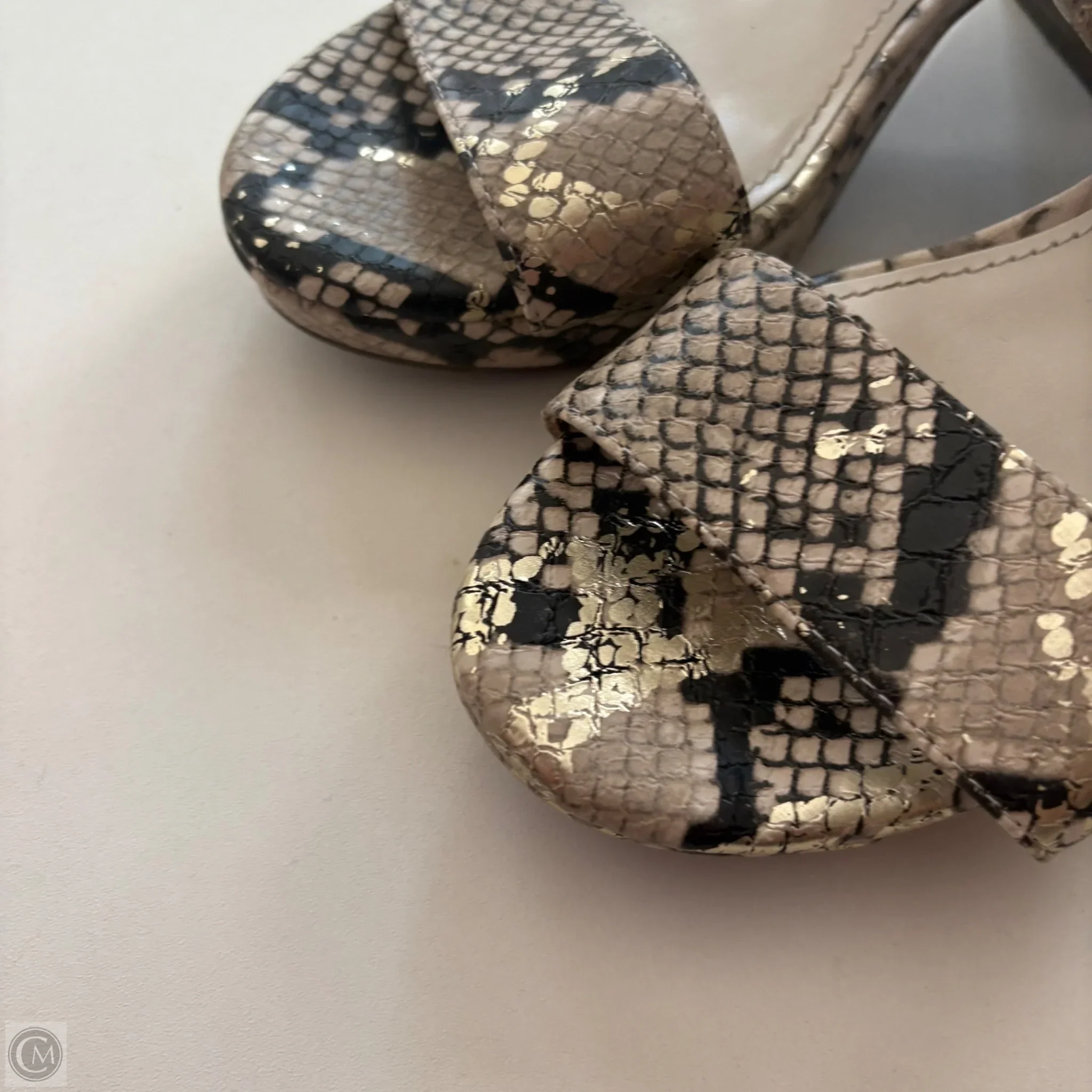 Sandals Heels Block By Anne Klein In Animal Print, Size: 6.5 - Image 3