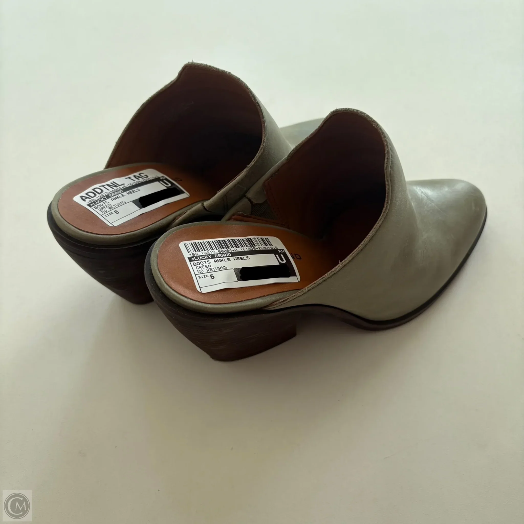 Boots Ankle Heels By Lucky Brand In Green, Size: 6 - Image 2
