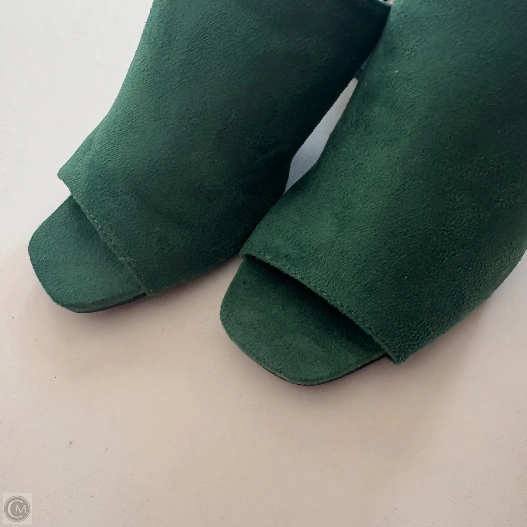 Shoes Heels Block By Journee In Green, Size: 6 - Image 3