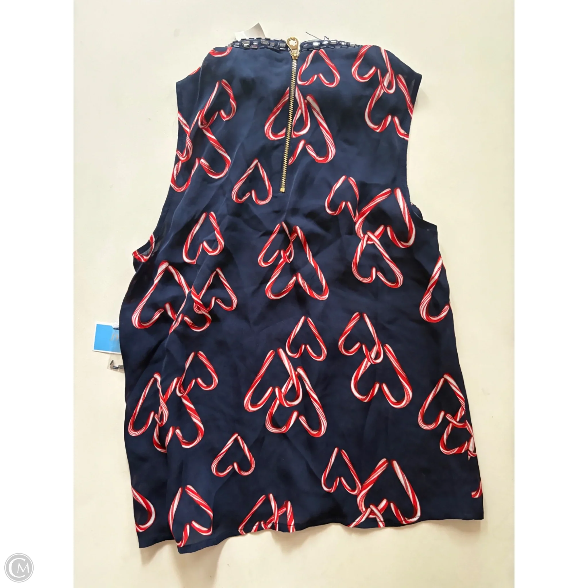 Blouse Sleeveless By Draper James In Navy, Size: S - Image 2
