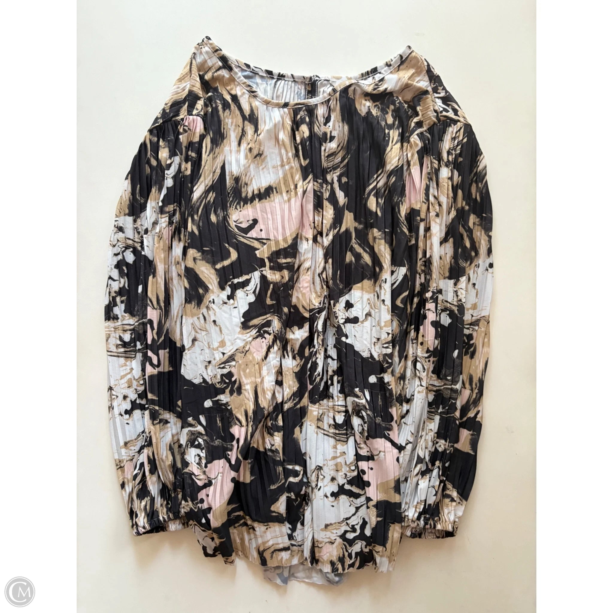 Blouse Long Sleeve By Cato In Multi-colored, Size: 1x - Image 1