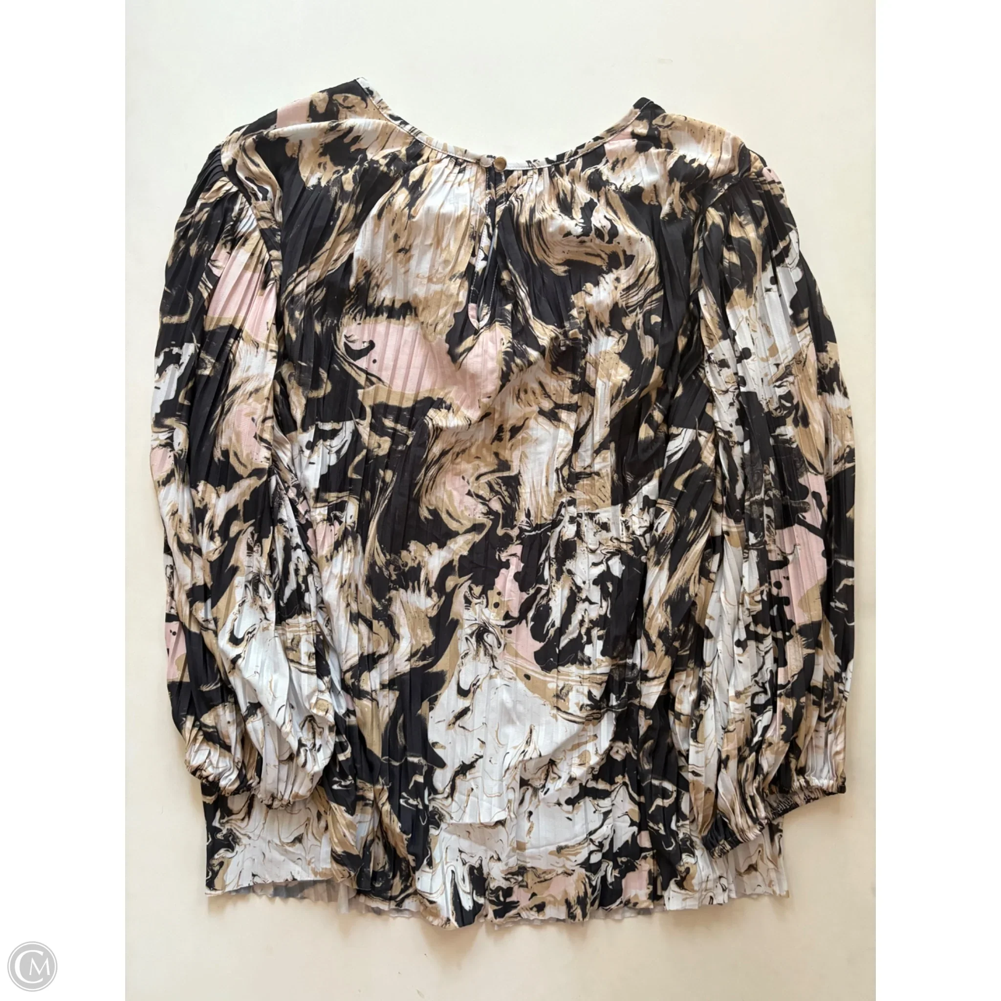 Blouse Long Sleeve By Cato In Multi-colored, Size: 1x - Image 2