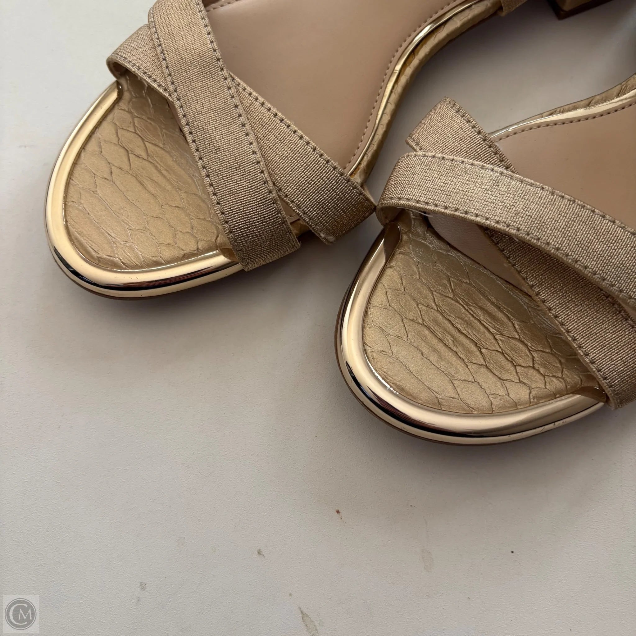 Sandals Flats By Jessica Simpson In Gold, Size: 9.5 - Image 3