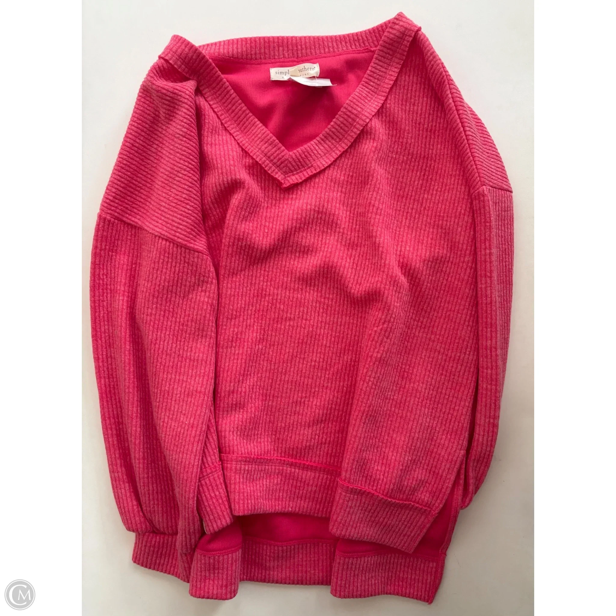 Sweatshirt Crewneck By Simply Southern In Pink, Size: M - Image 1