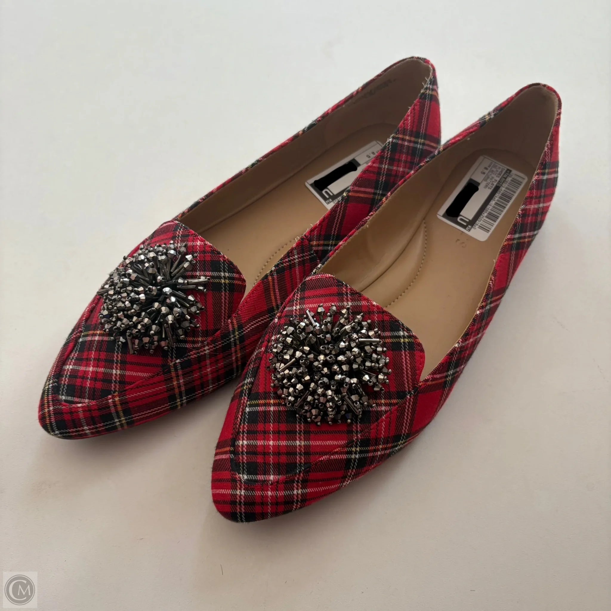 Shoes Flats By Talbots In Plaid Pattern, Size: 8.5 - Image 1