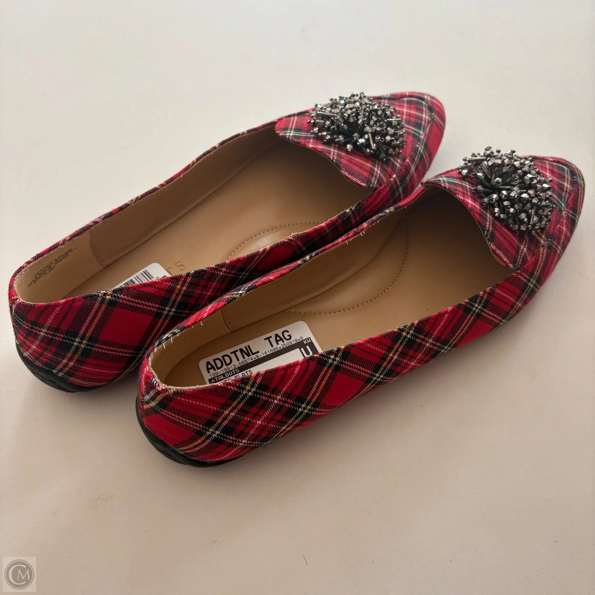 Shoes Flats By Talbots In Plaid Pattern, Size: 8.5 - Image 2