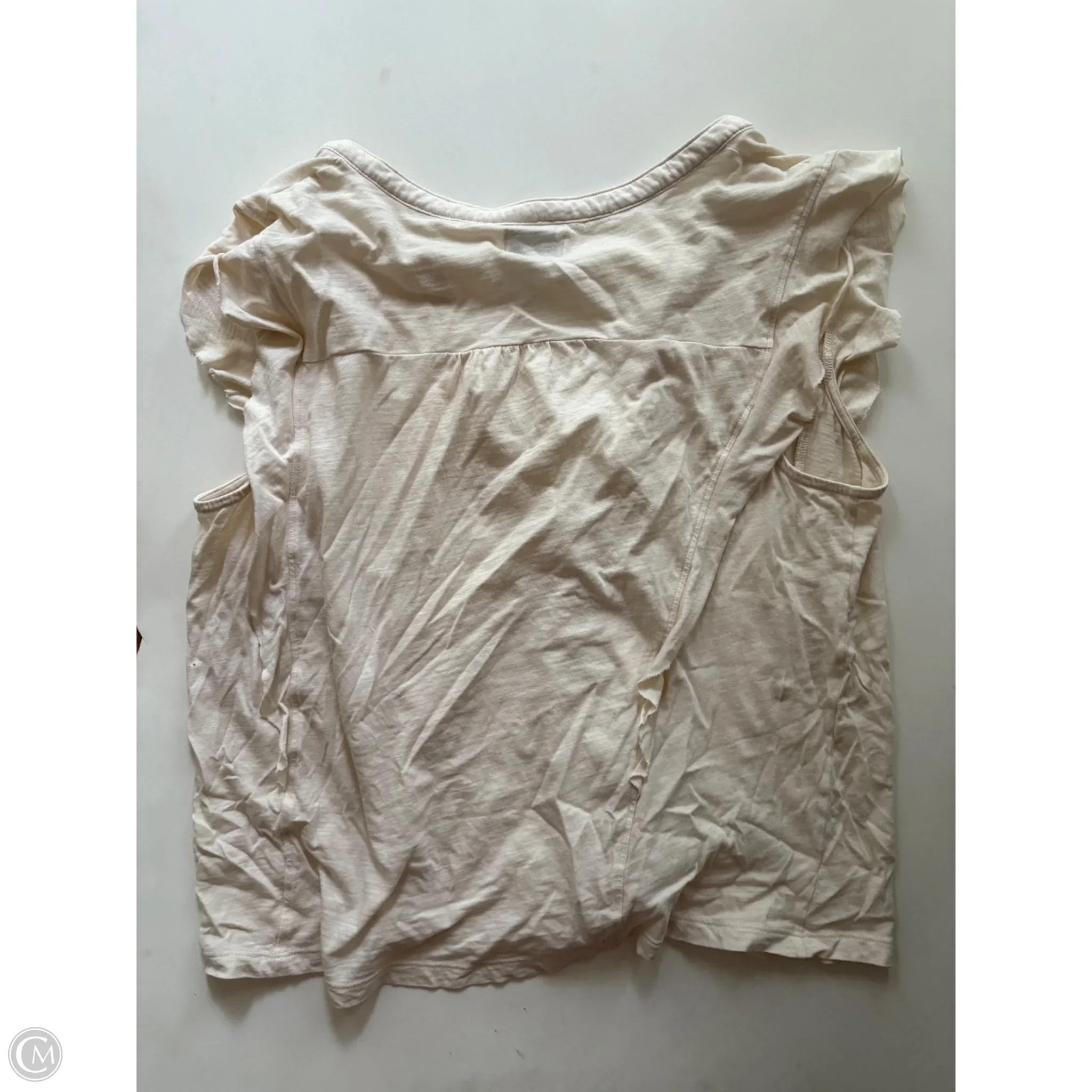 Top Short Sleeve By Wonderly In Cream, Size: L - Image 2
