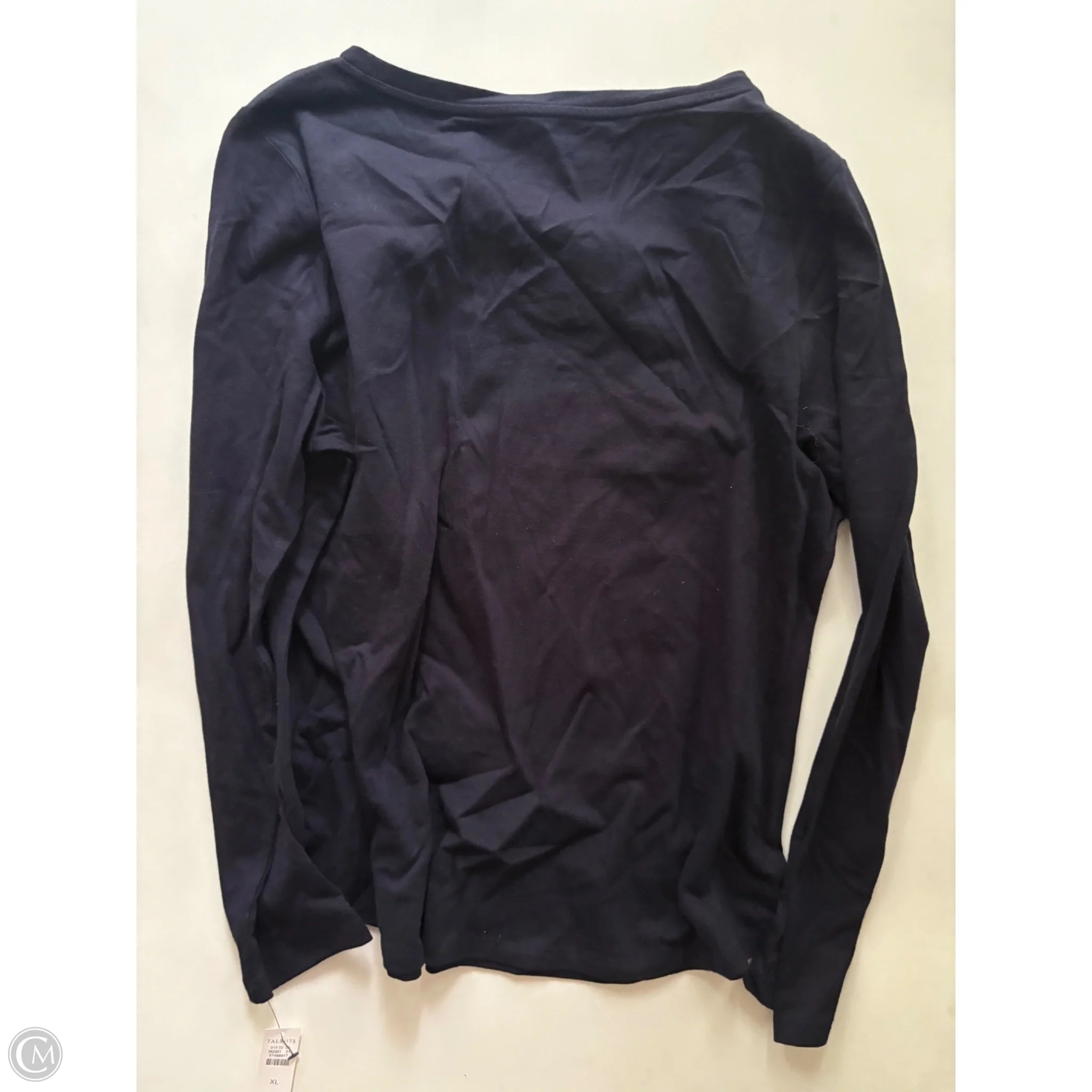 Top Long Sleeve By Talbots In Navy, Size: Xl - Image 2