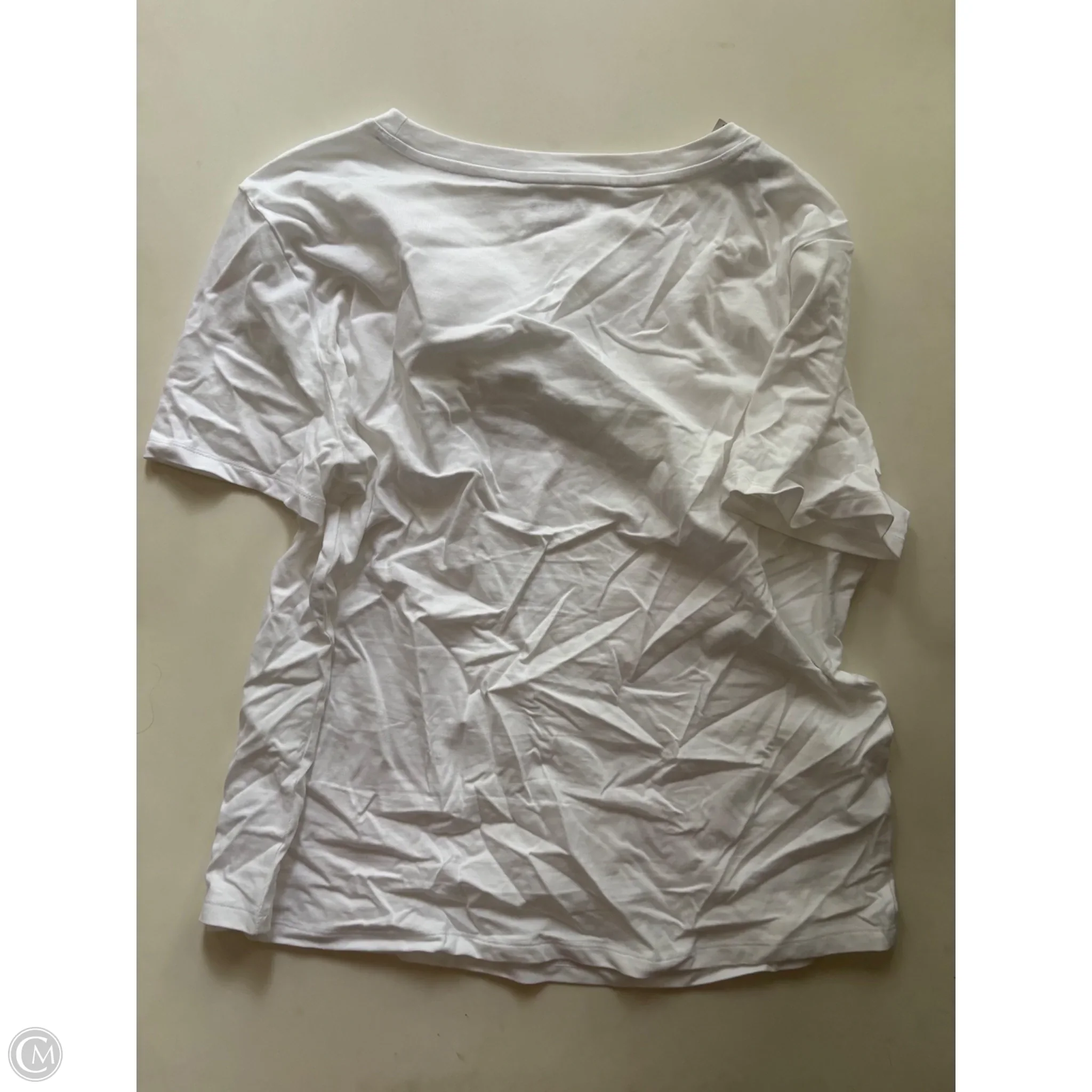 Top Short Sleeve By Talbots In White, Size: Xl - Image 2