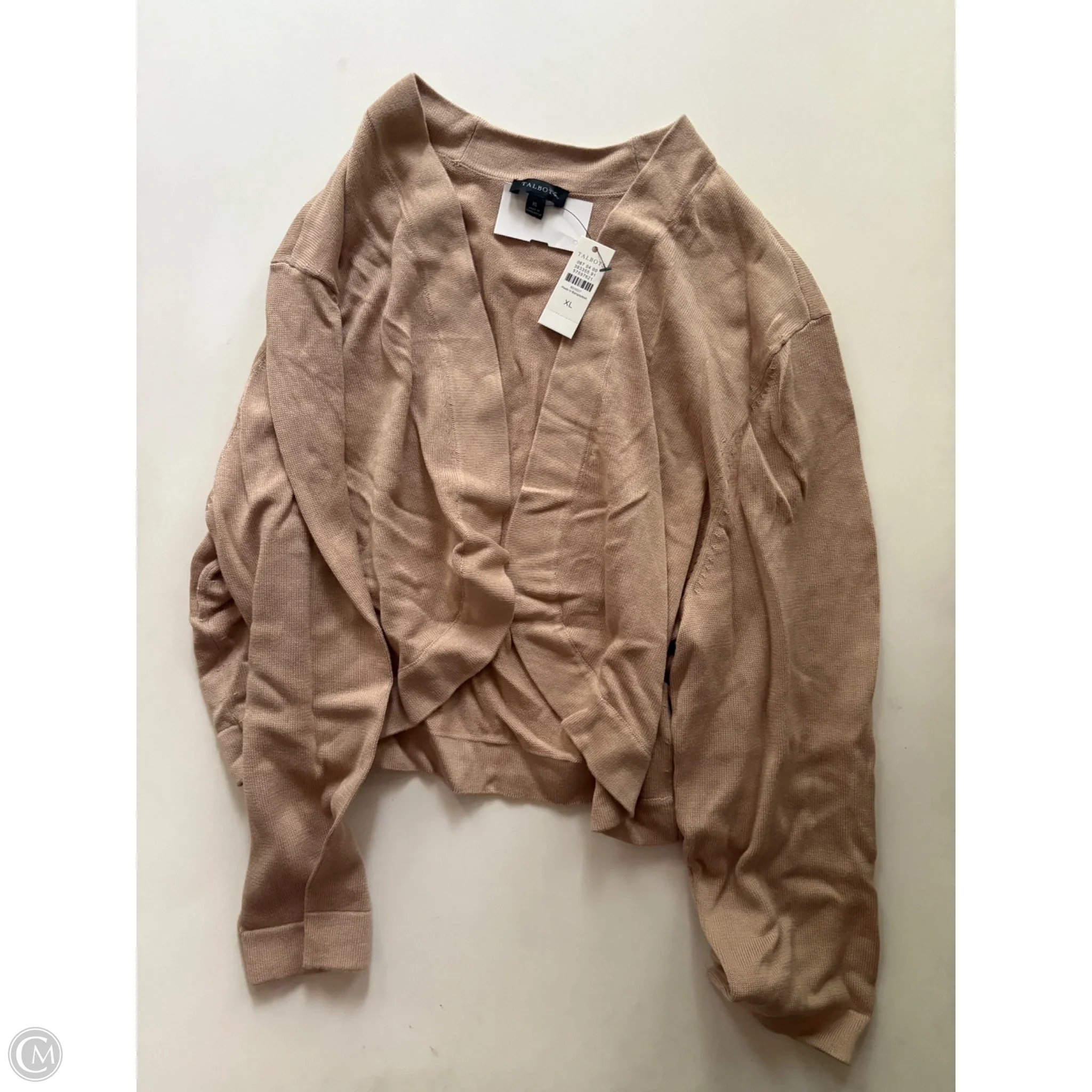 Sweater Cardigan By Talbots In Brown, Size: Xl - Image 1