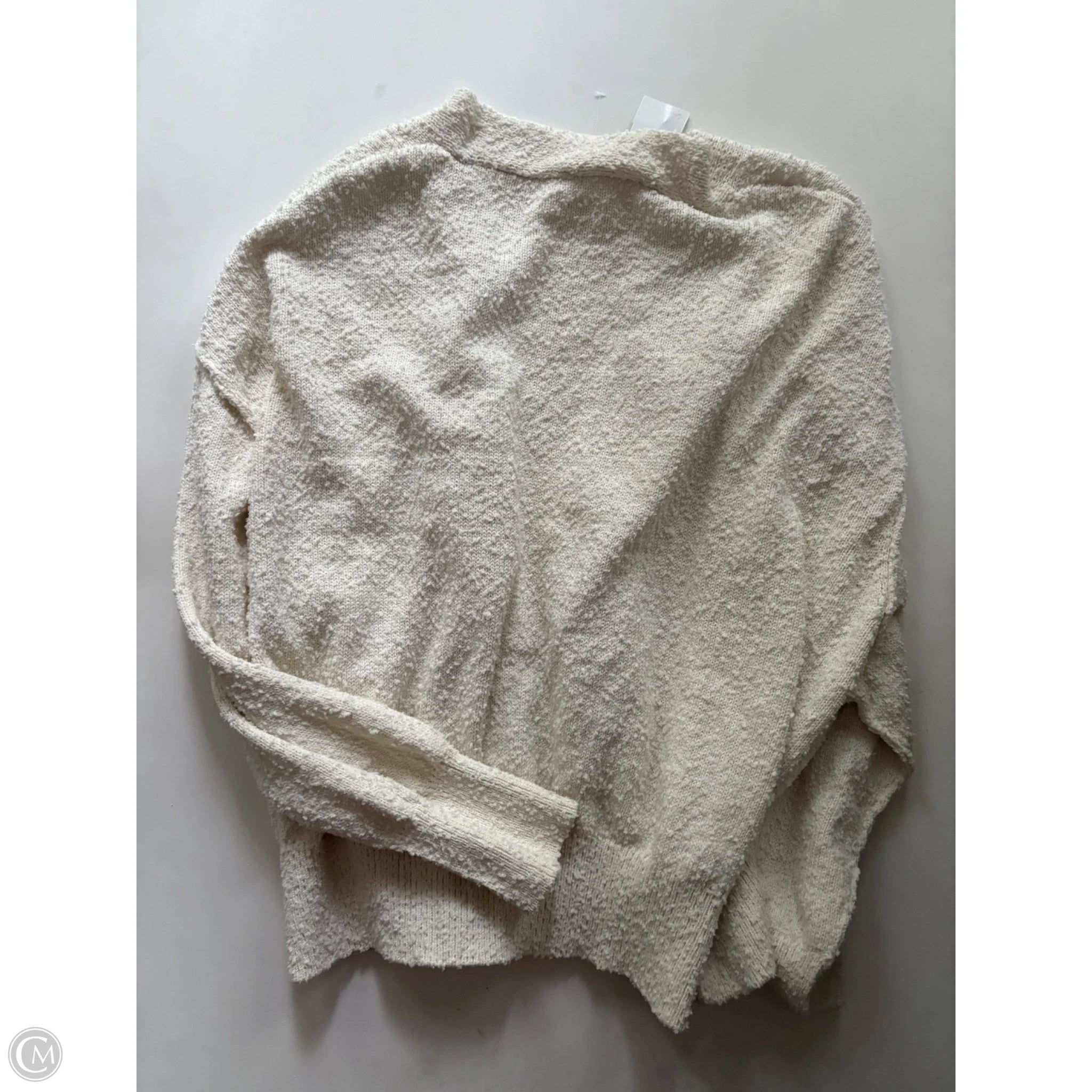 Sweater Cardigan By Double Zero In Cream, Size: M - Image 2