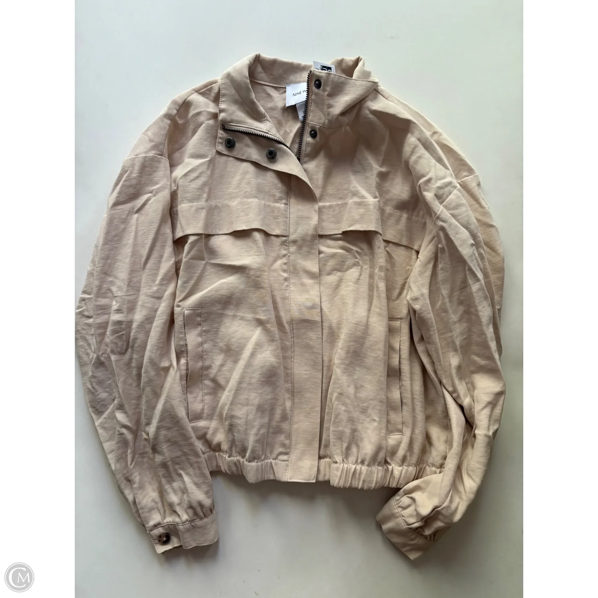 Jacket Moto By Nine West In Cream, Size: S - Image 1