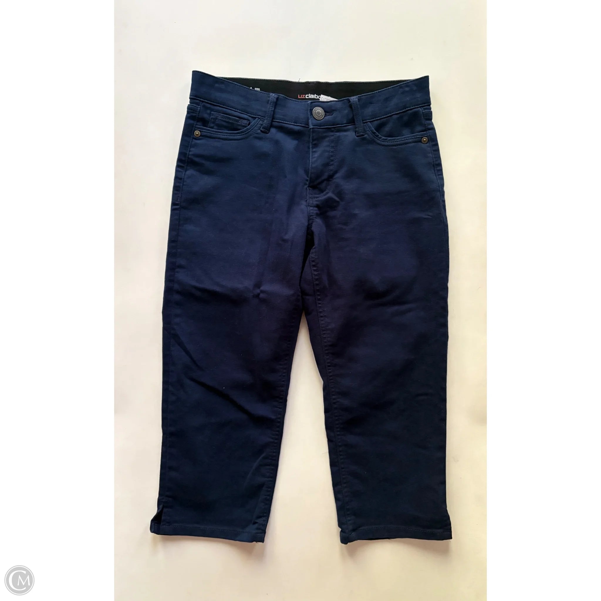 Jeans Cropped By Liz Claiborne In Blue, Size: 4 - Image 1