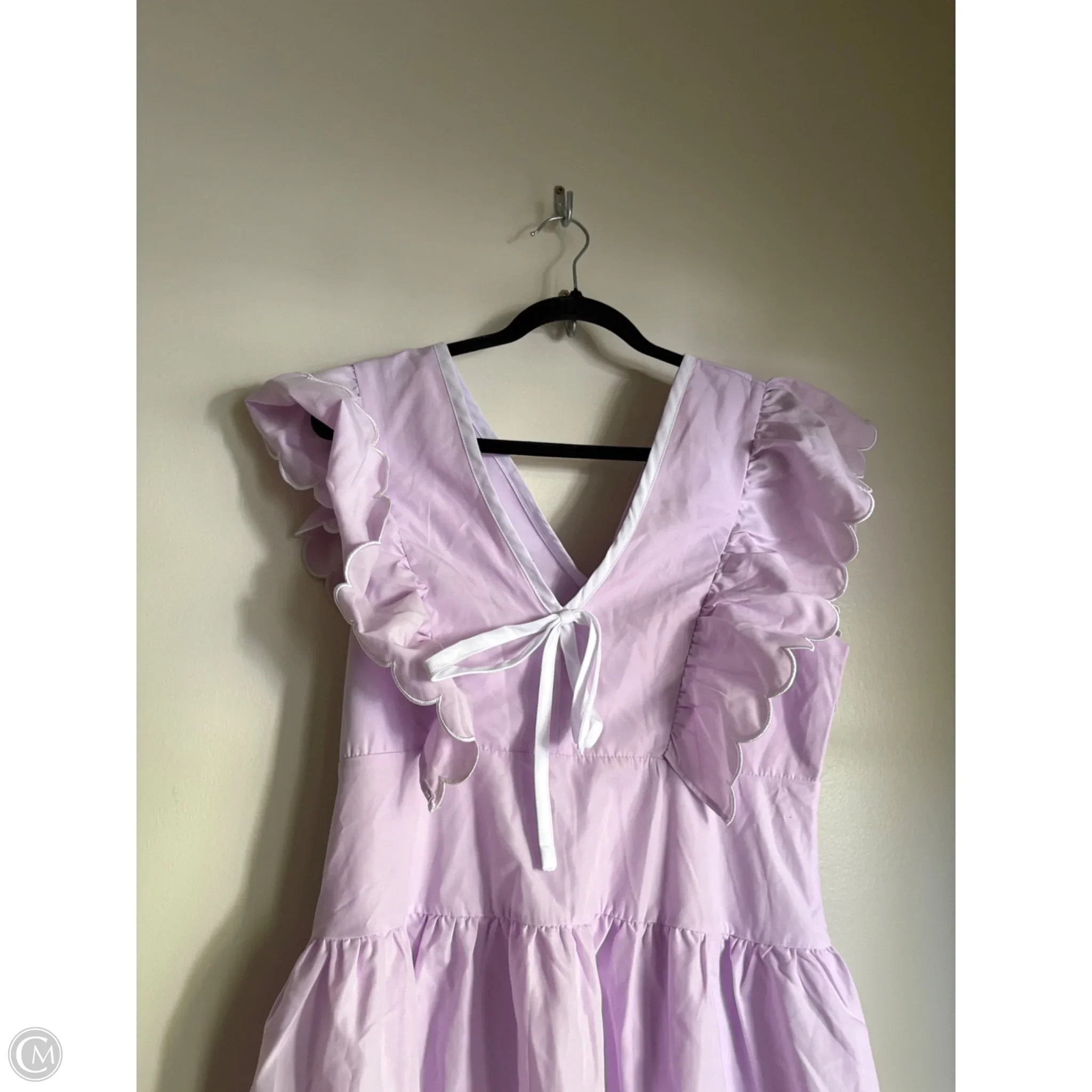 Dress Casual Midi By Tcec In Purple, Size: L - Image 3