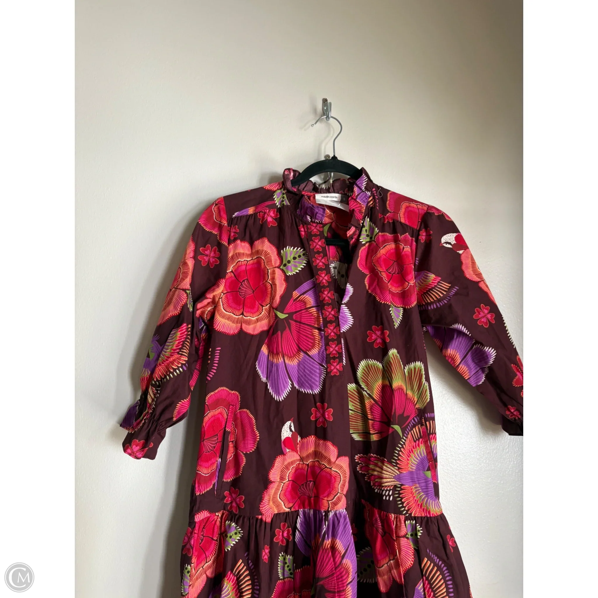 Dress Casual Maxi By Maude Vivante In Floral Print, Size: S - Image 3