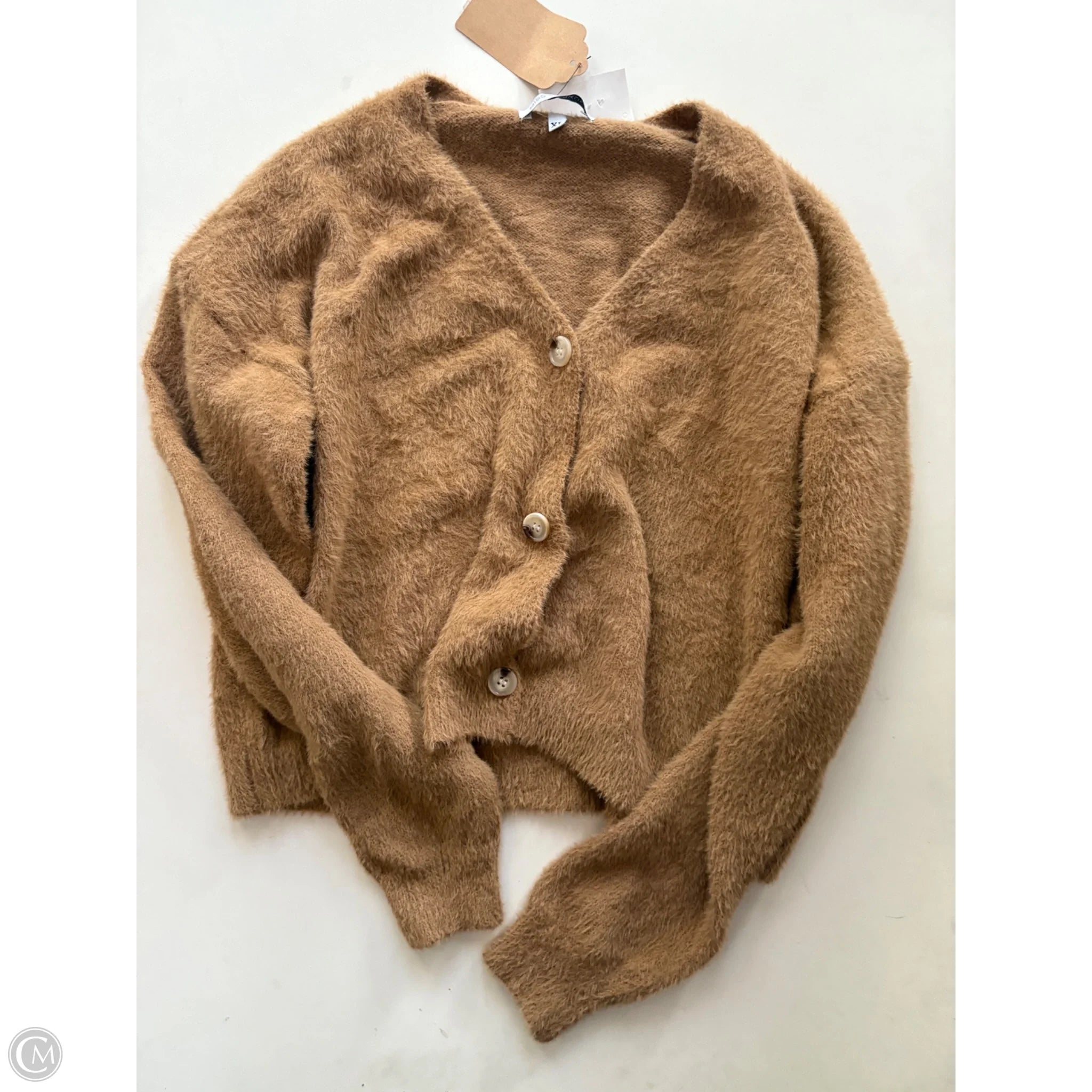 Sweater Cardigan By Cmc In Brown, Size: M - Image 1