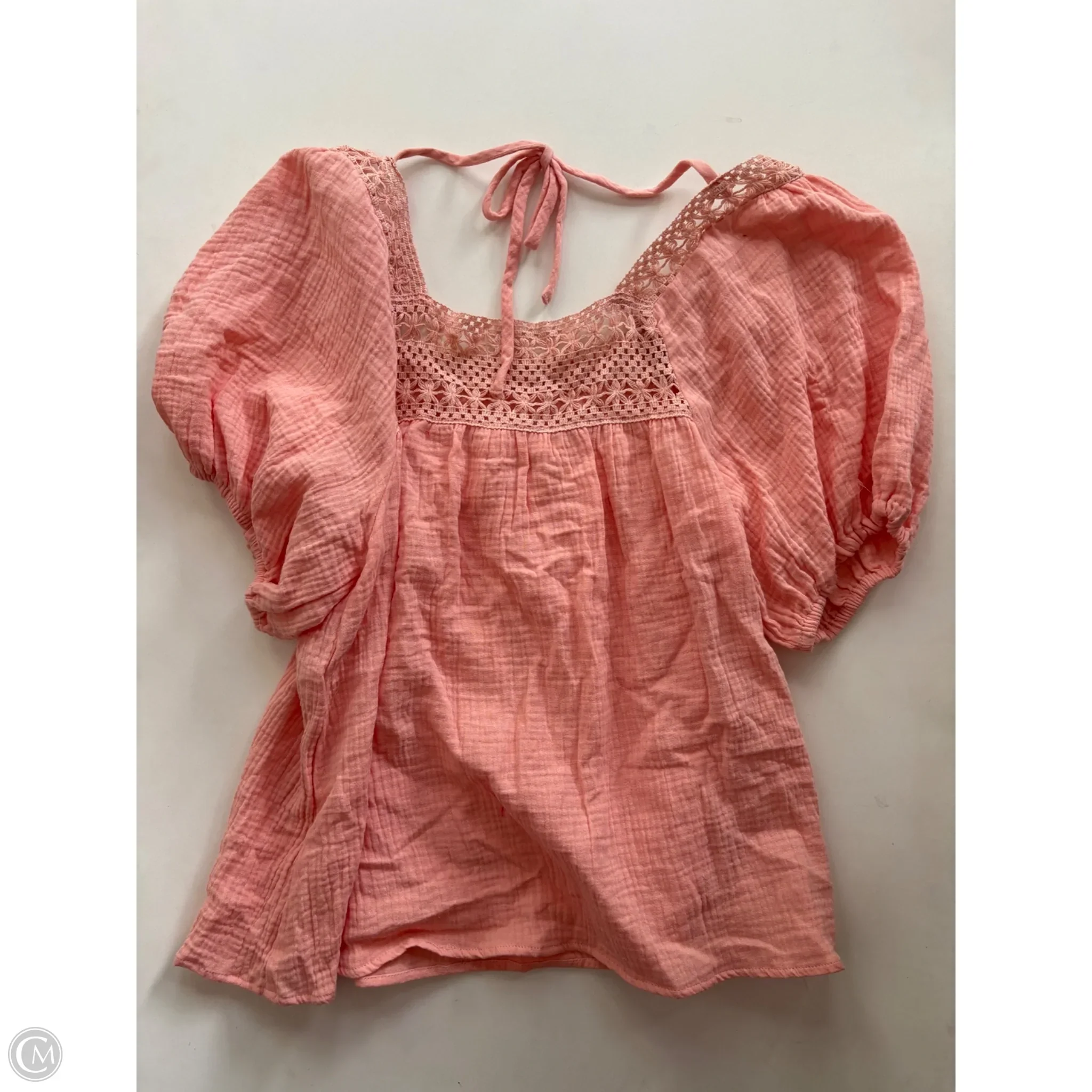 Top Short Sleeve By Bluivy In Peach, Size: S - Image 2