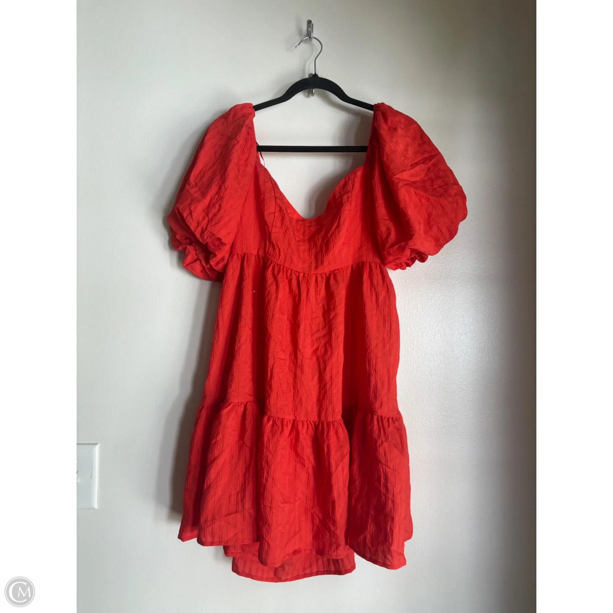 Dress Casual Short By Flying Tomato In Orange, Size: S - Image 1