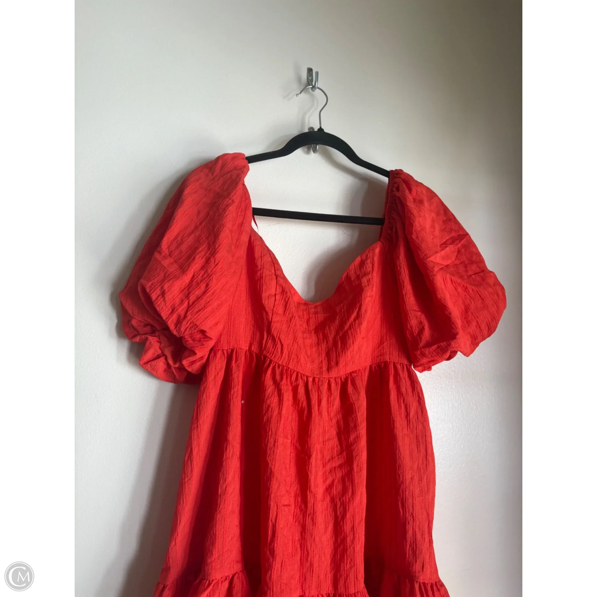 Dress Casual Short By Flying Tomato In Orange, Size: S - Image 3