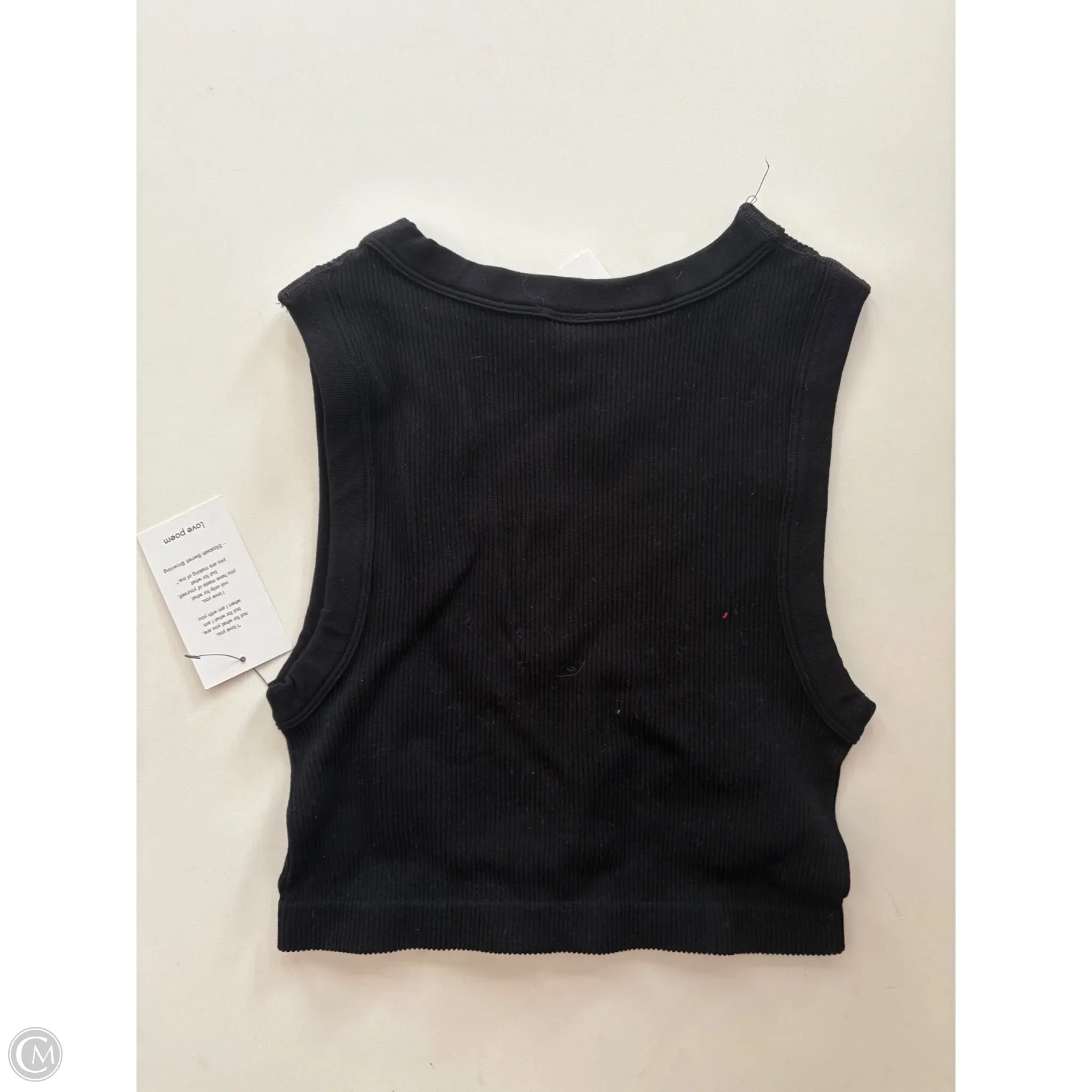 Athletic Top Short Sleeve By Clothes Mentor In Black, Size: M - Image 1