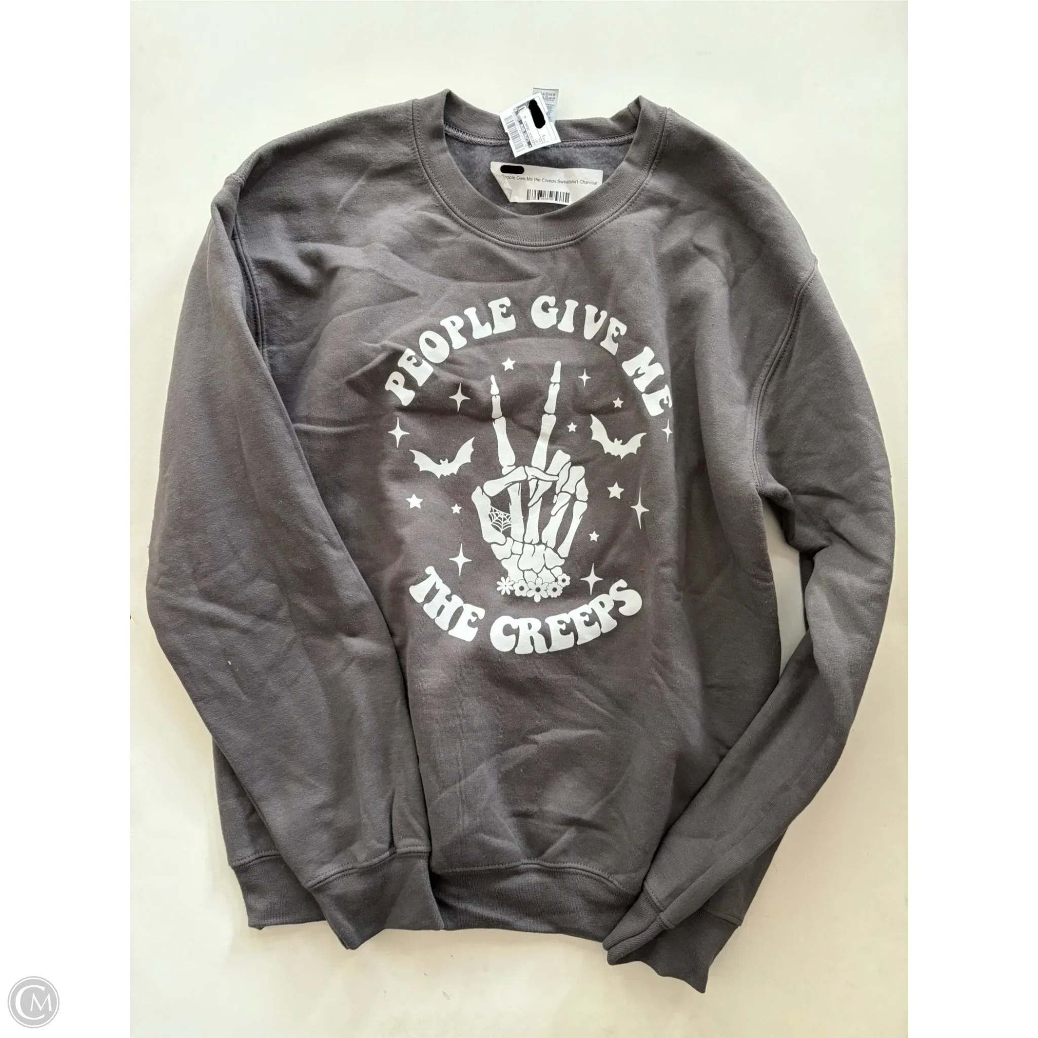 Sweatshirt Crewneck By Clothes Mentor In Grey, Size: S - Image 1