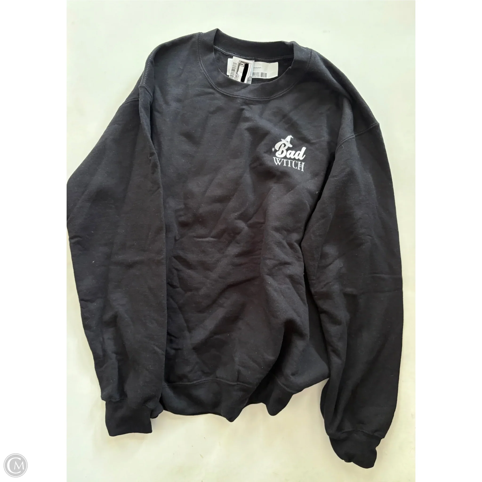Sweatshirt Crewneck By Clothes Mentor In Black, Size: S - Image 1