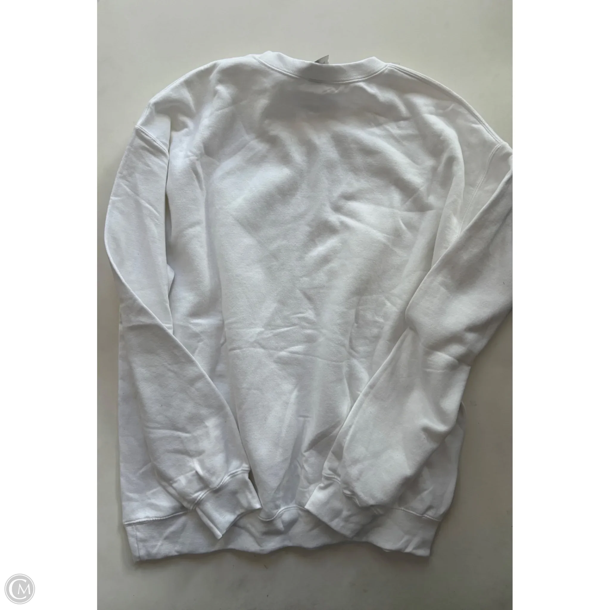 Sweatshirt Crewneck By Clothes Mentor In White, Size: S - Image 2