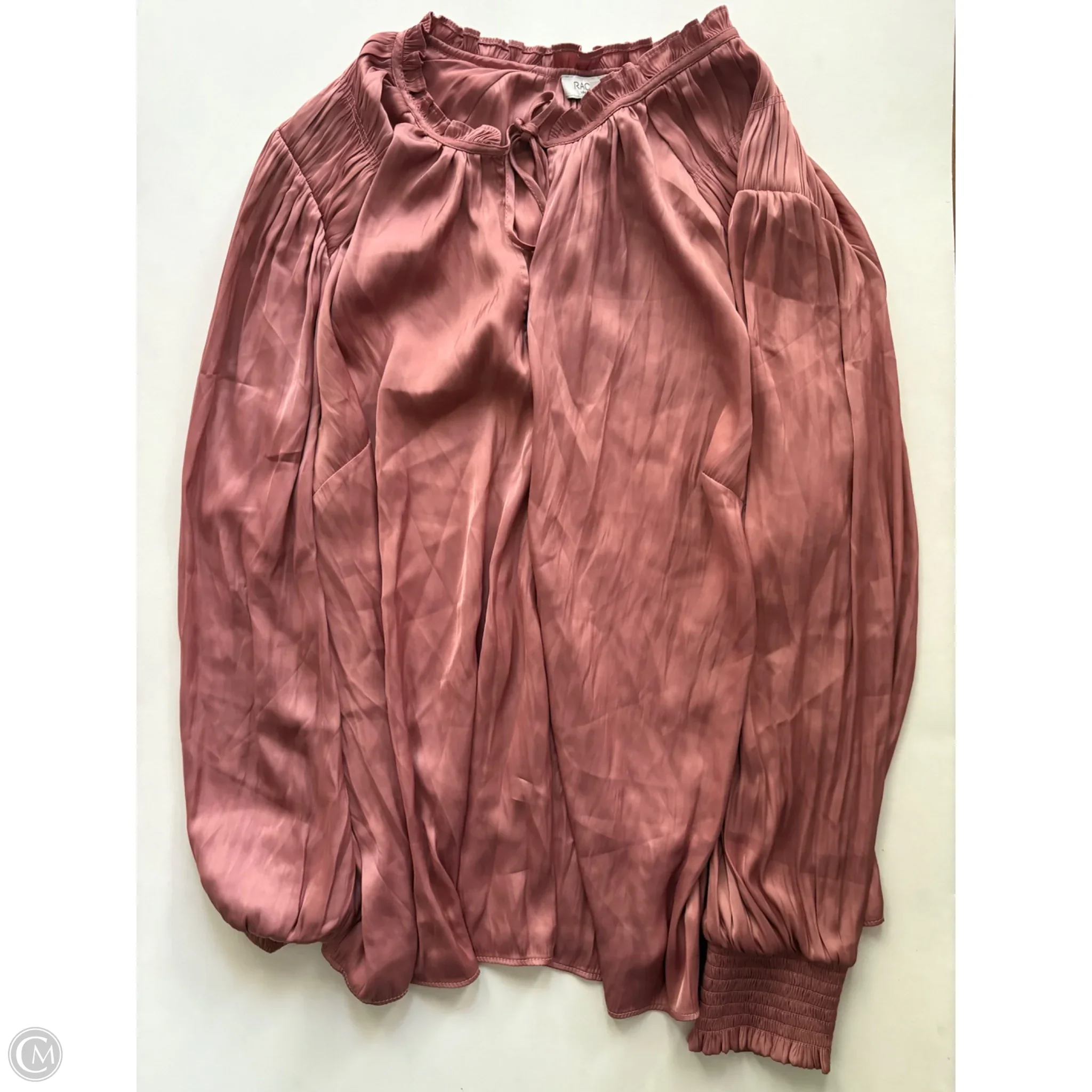Blouse Long Sleeve By Rachel Zoe In Pink, Size: 2x - Image 1
