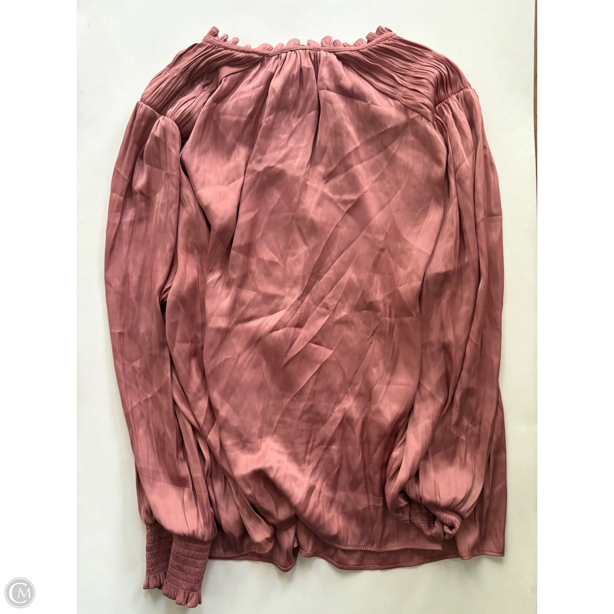 Blouse Long Sleeve By Rachel Zoe In Pink, Size: 2x - Image 2