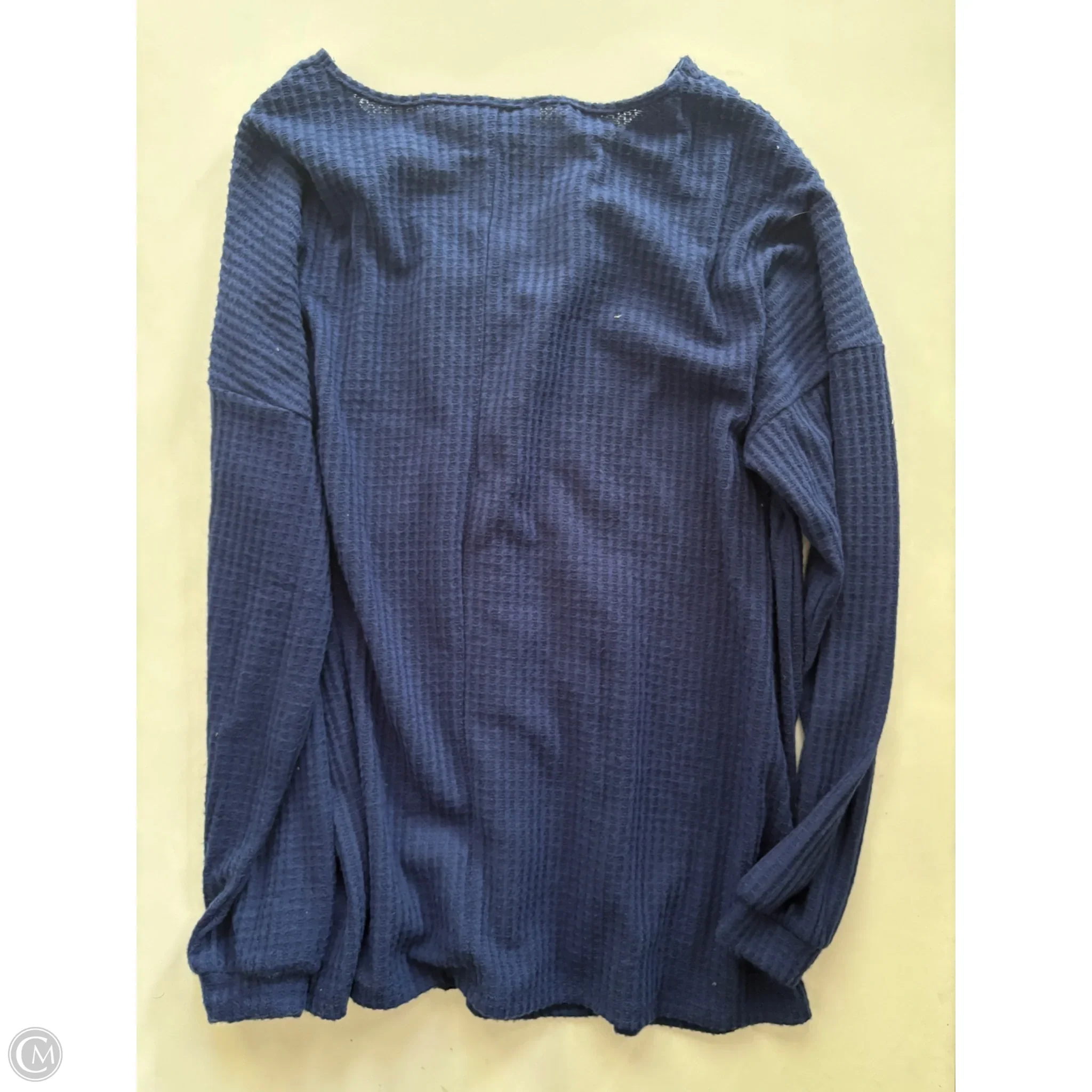 Top Long Sleeve By Zenana In Blue, Size: L - Image 2