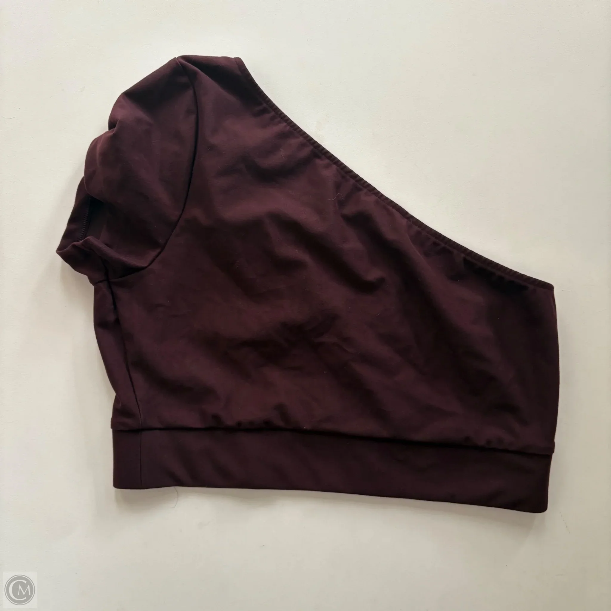 Athletic Top Short Sleeve By Victorias Secret In Maroon, Size: M - Image 1