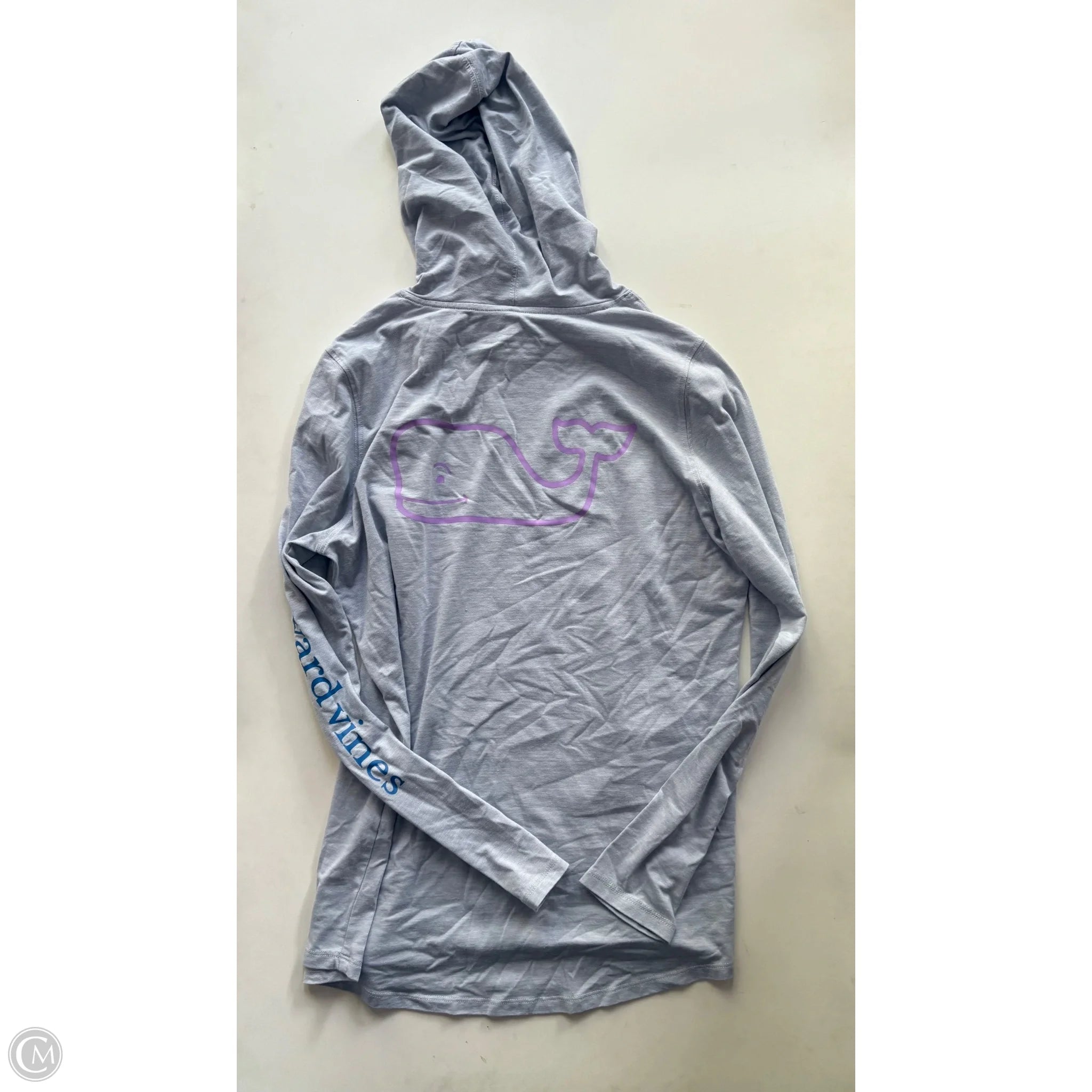 Sweatshirt Hoodie By Vineyard Vines In Grey, Size: M - Image 2