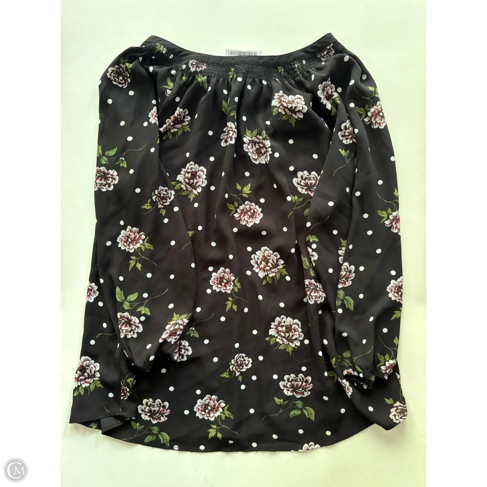 Blouse Long Sleeve By Zac And Rachel In Black, Size: Xl - Image 2