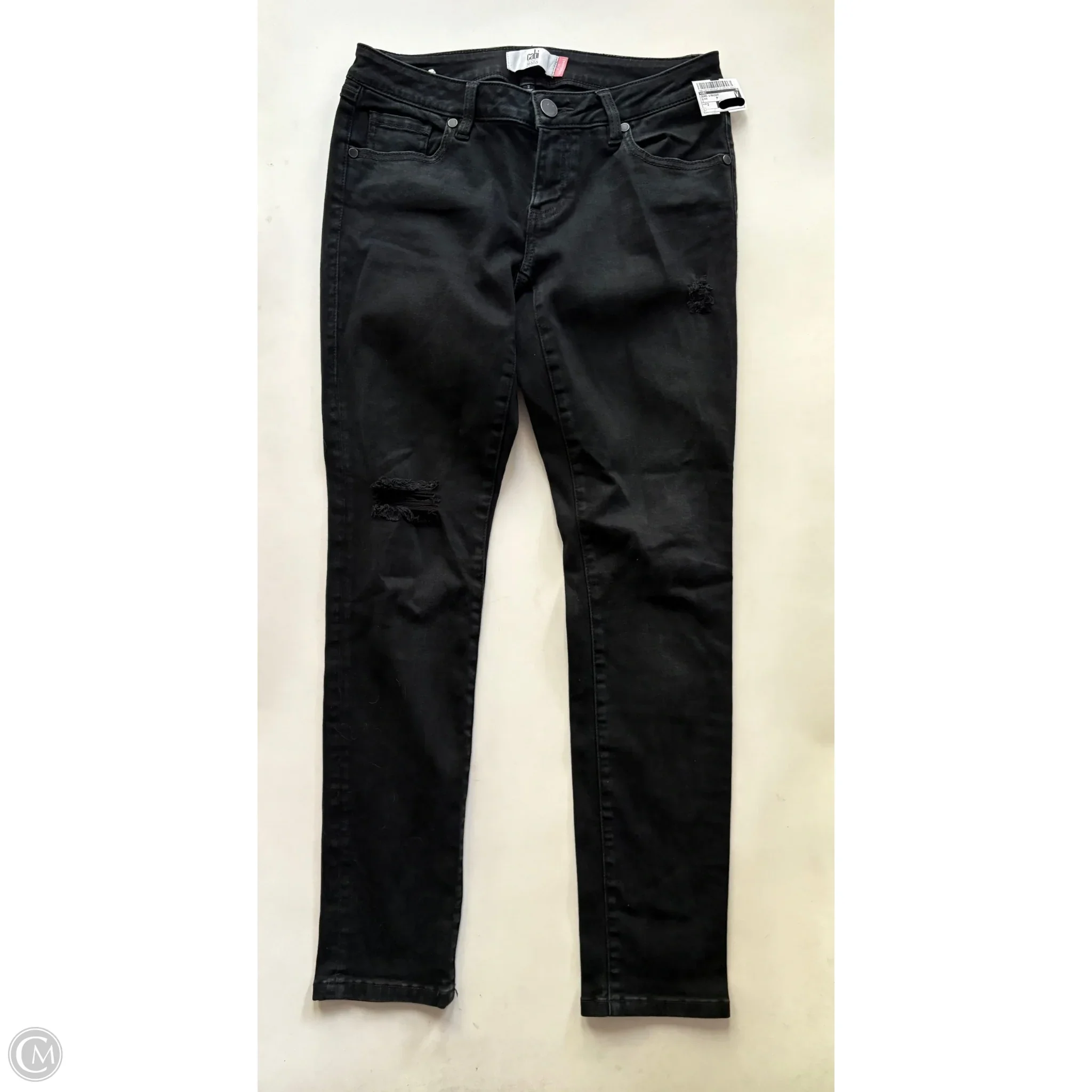 Jeans Straight By Cabi In Black, Size: 2 - Image 1