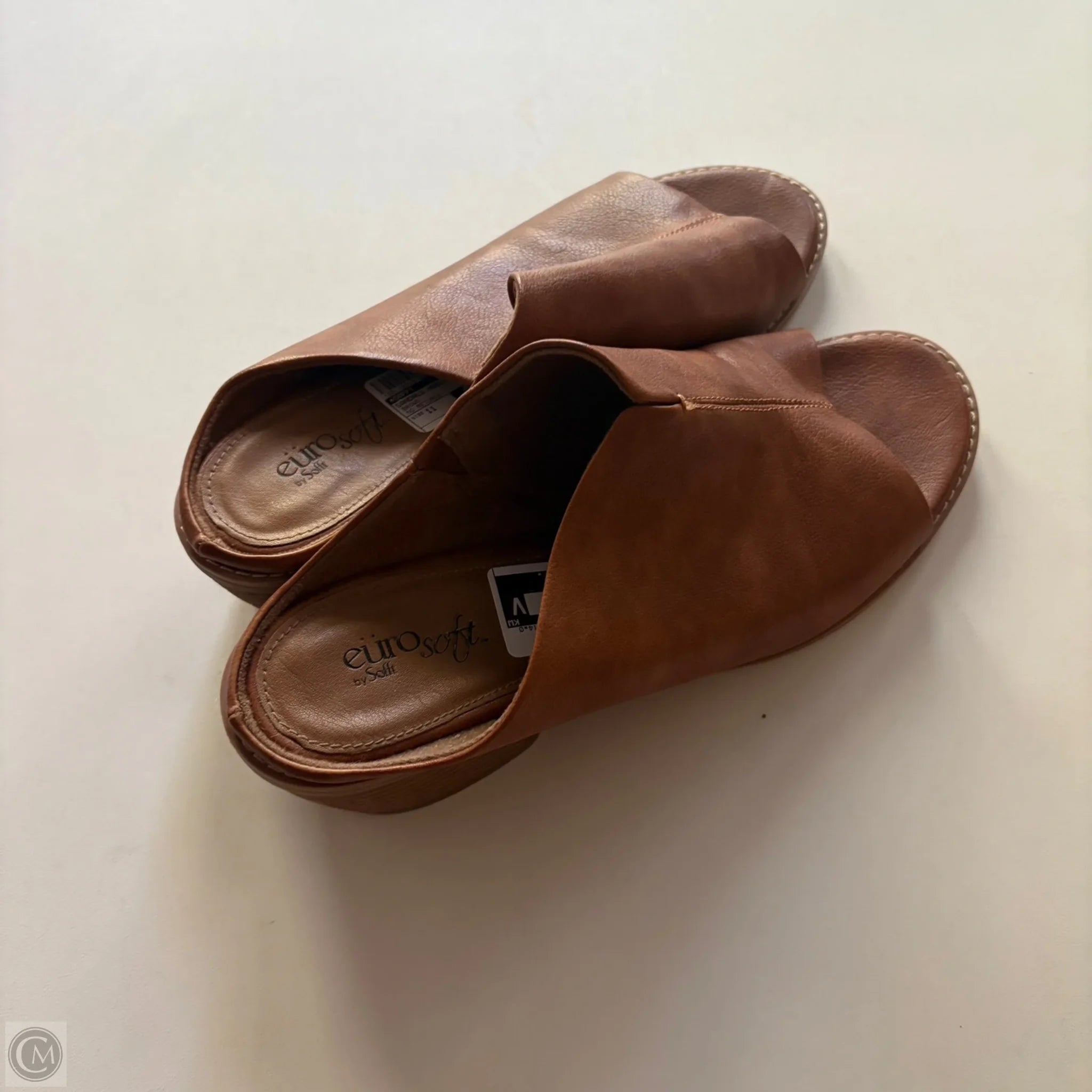 Sandals Heels Block By Sofft In Brown, Size: 11 - Image 2