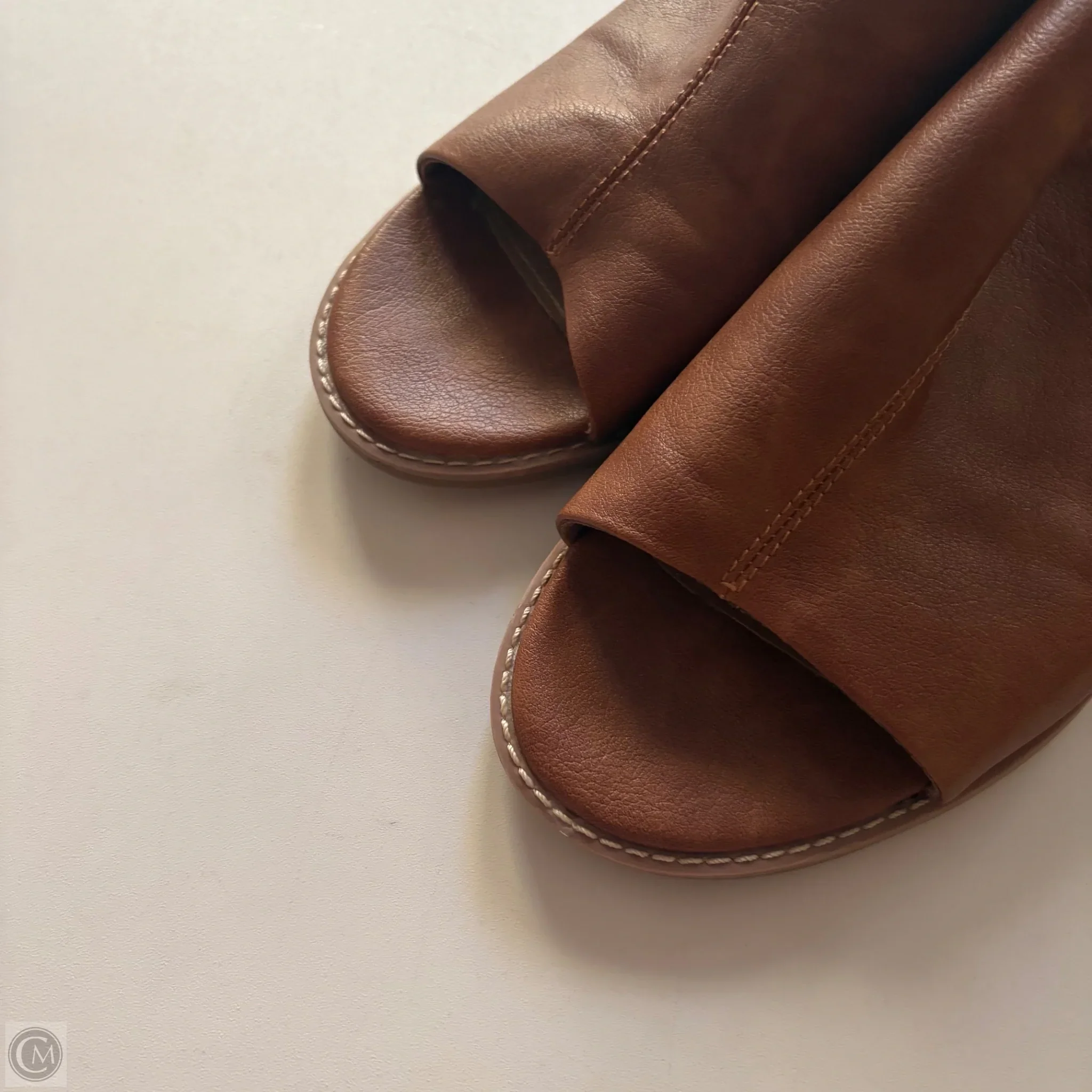 Sandals Heels Block By Sofft In Brown, Size: 11 - Image 3