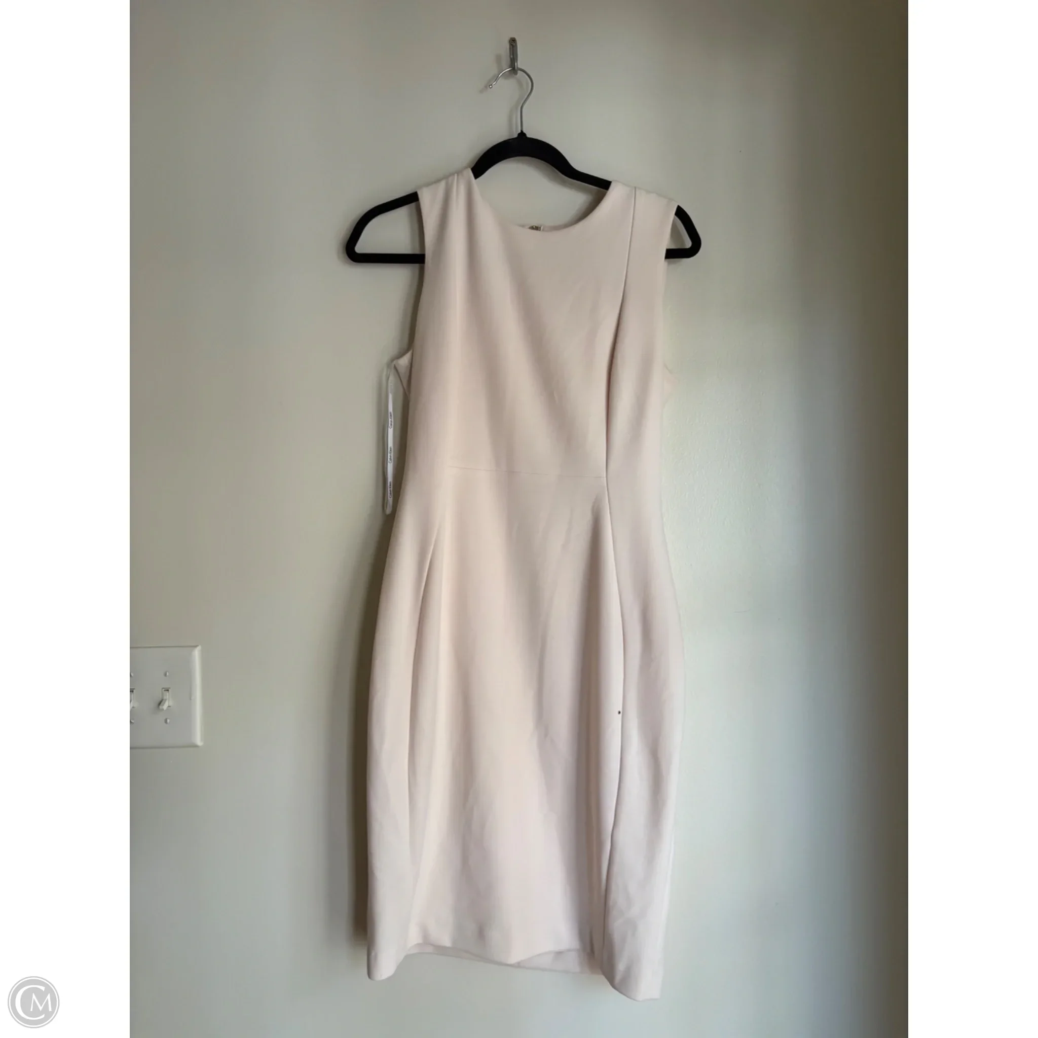 Dress Work By Calvin Klein In Cream, Size: 8 - Image 1
