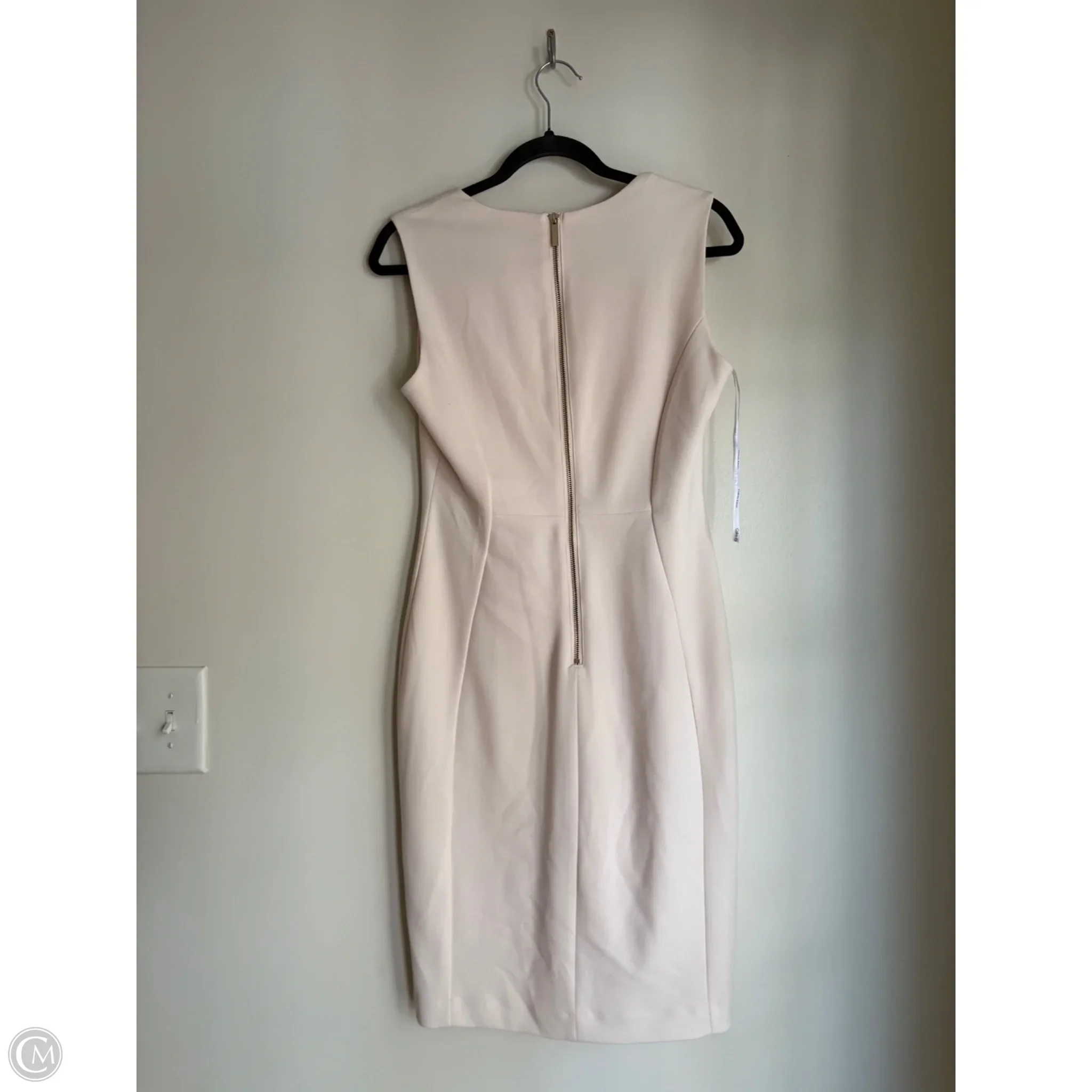 Dress Work By Calvin Klein In Cream, Size: 8 - Image 2