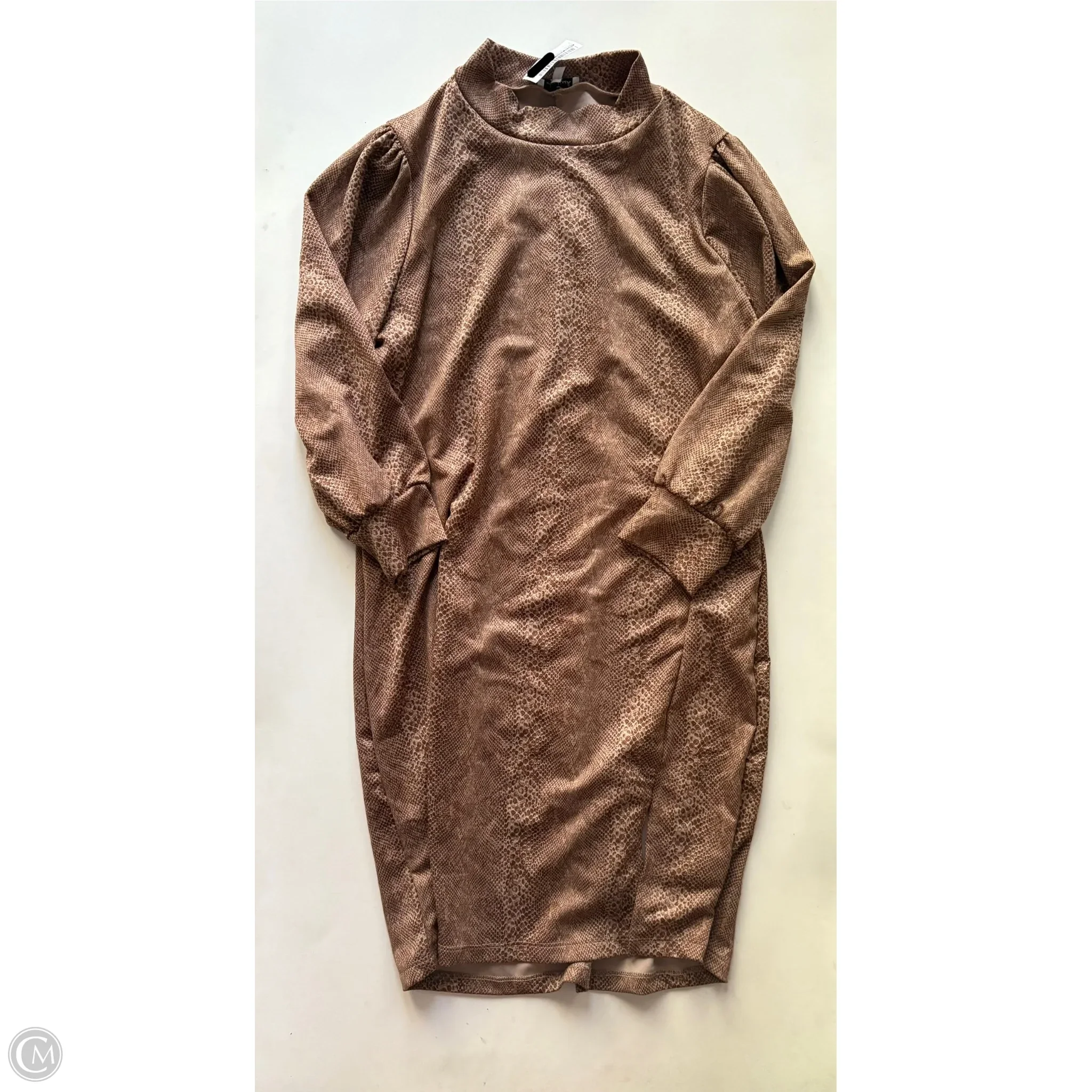 Dress Casual Midi By White Birch In Animal Print, Size: L - Image 1