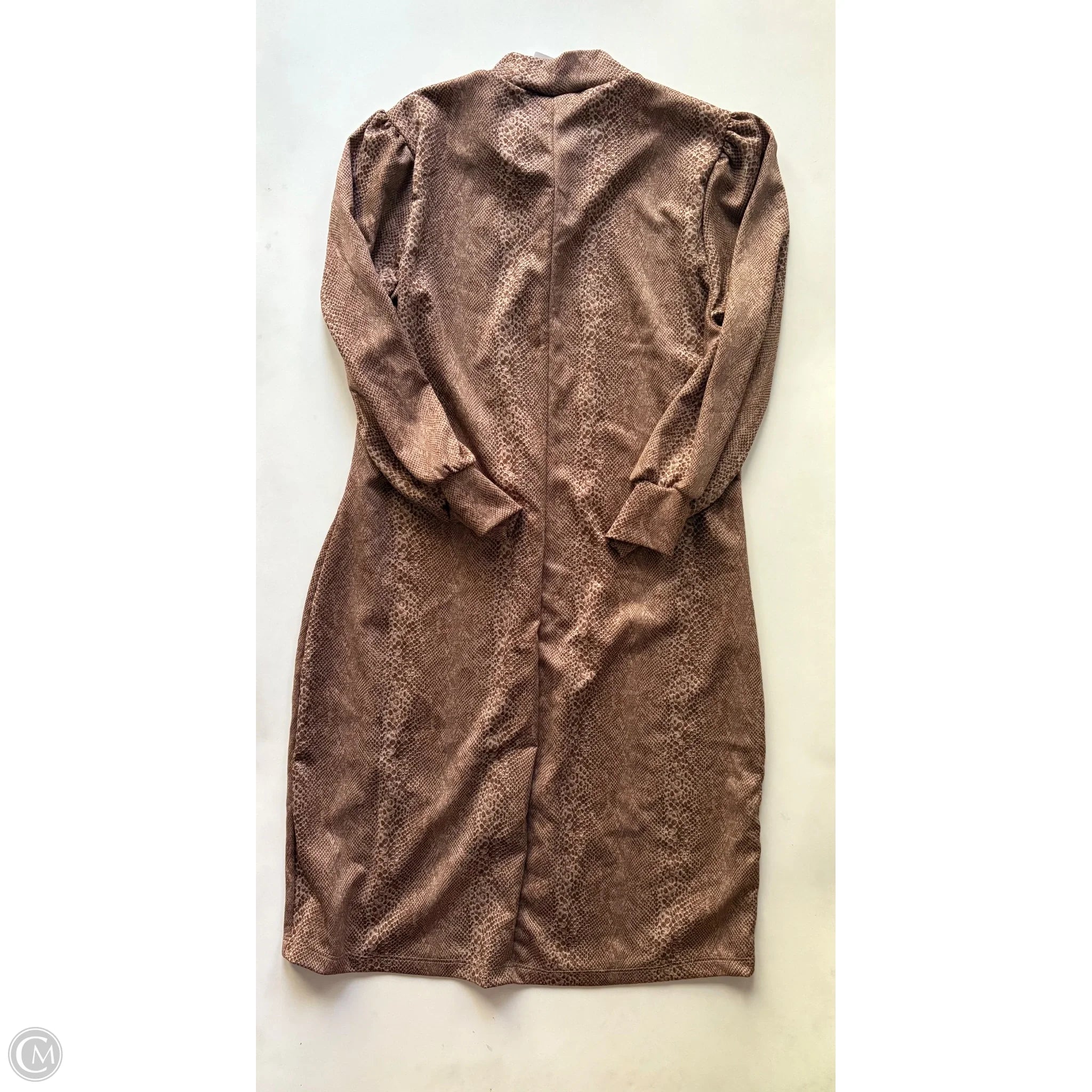 Dress Casual Midi By White Birch In Animal Print, Size: L - Image 2