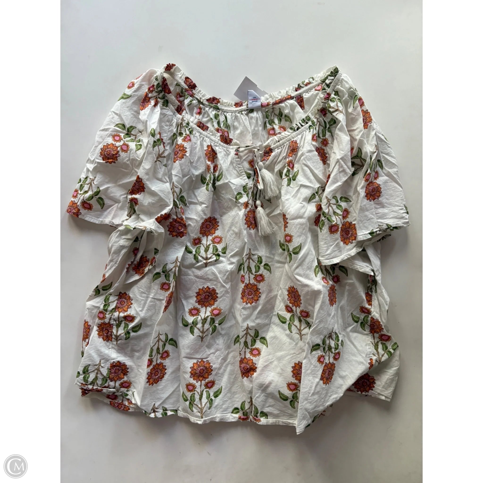 Top Short Sleeve By Old Gringo In Floral Print, Size: 2x - Image 1