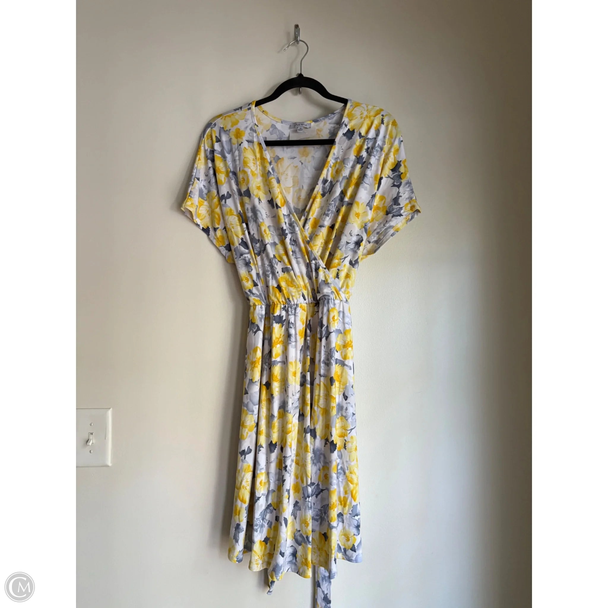 Dress Casual Midi By White Birch In Yellow, Size: Xl - Image 1