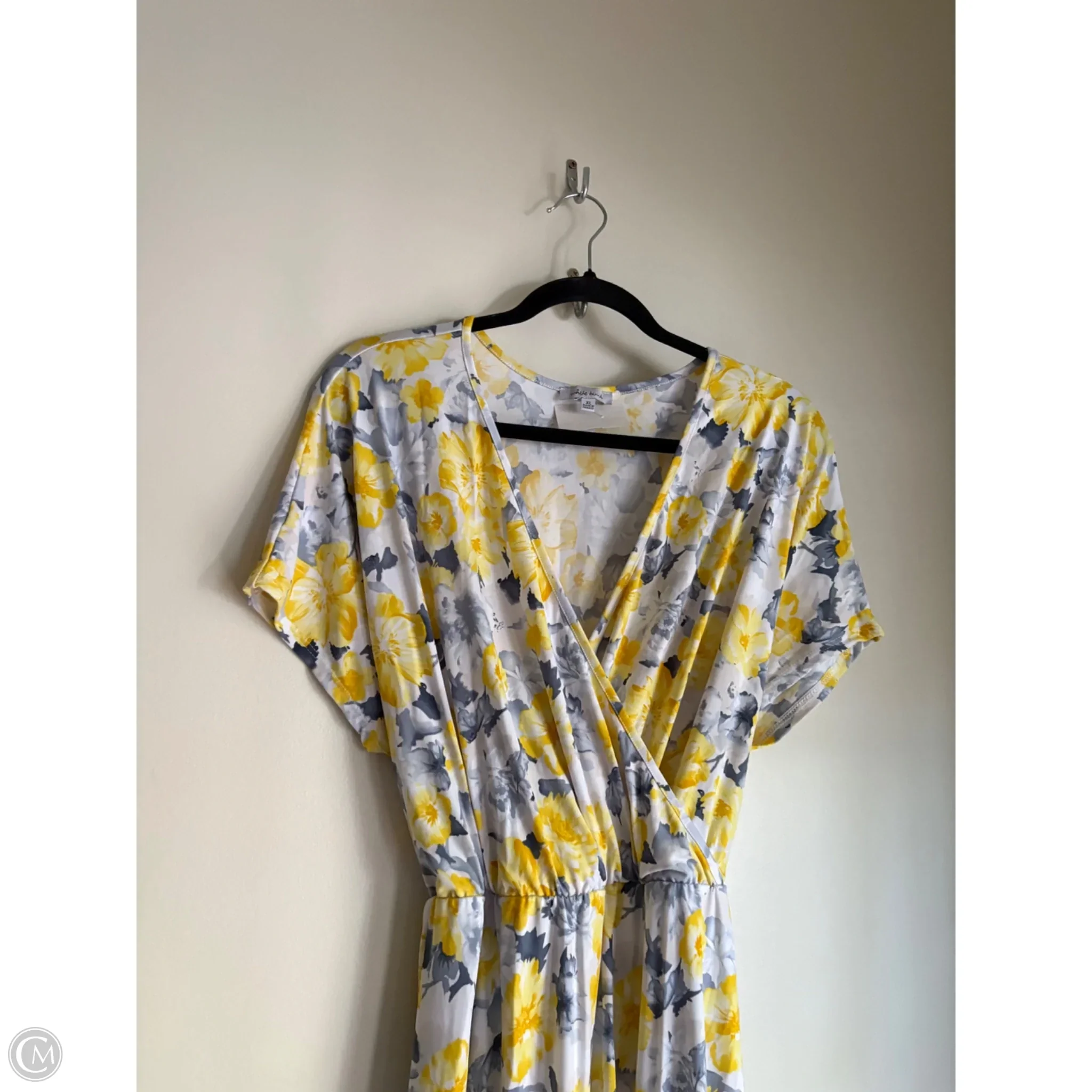 Dress Casual Midi By White Birch In Yellow, Size: Xl - Image 3