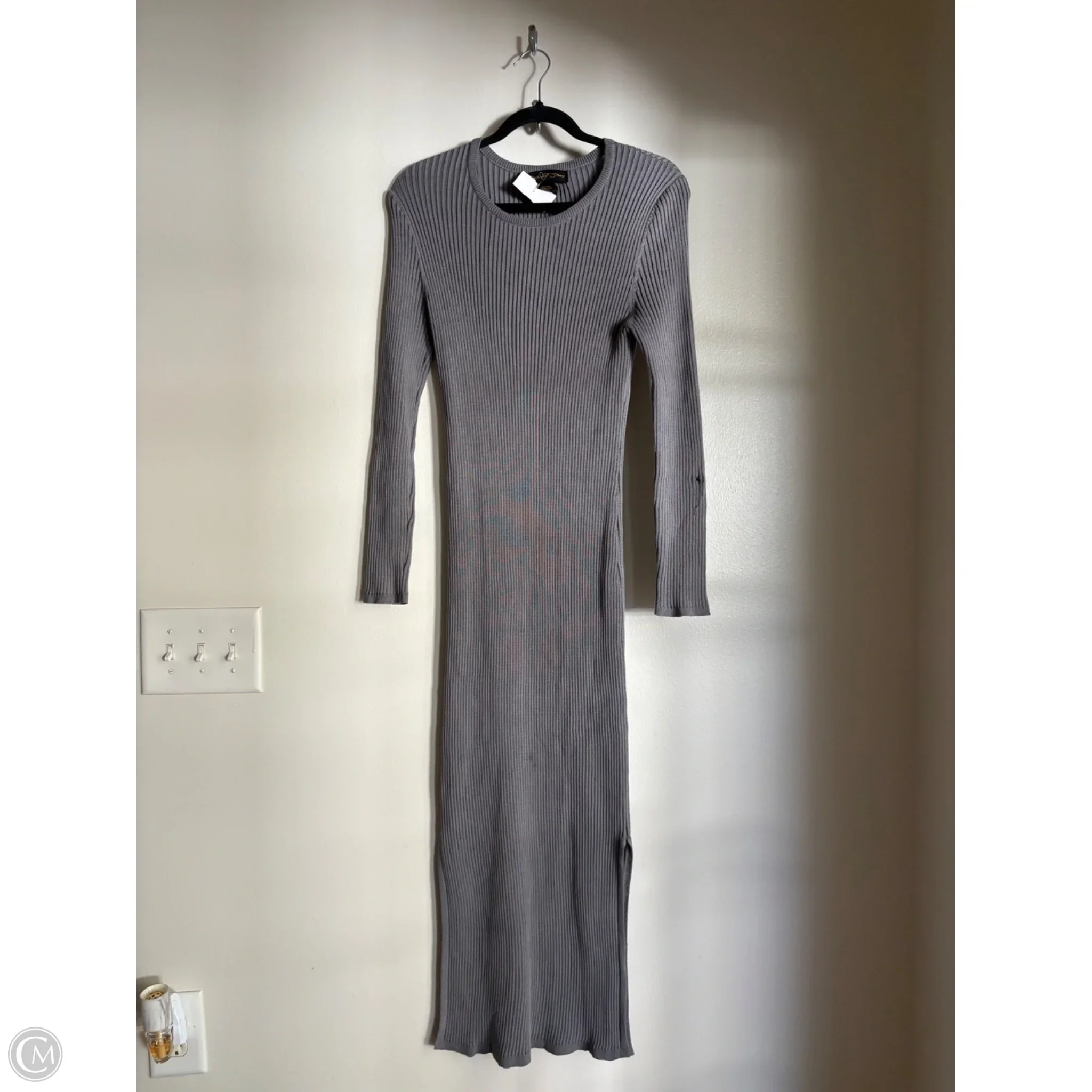 Dress Casual Maxi By Clothes Mentor In Grey, Size: L - Image 1